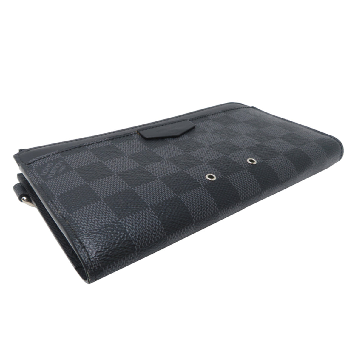 Louis Vuitton Black Damier Graphite Long Wallet (Bi-Fold) (Pre-Owned)
