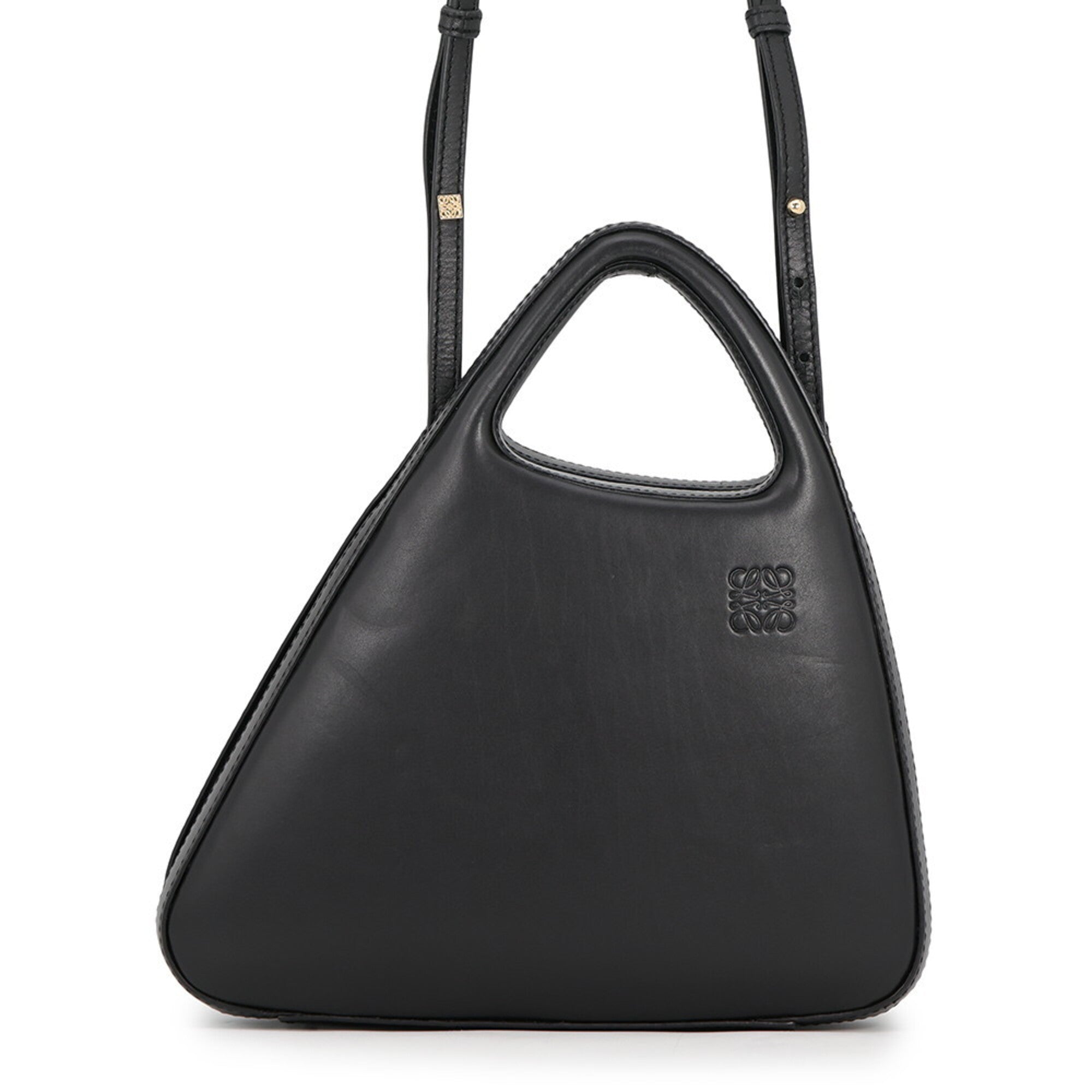 Loewe Black Leather Handbag Shoulder Bag (Pre-Owned)