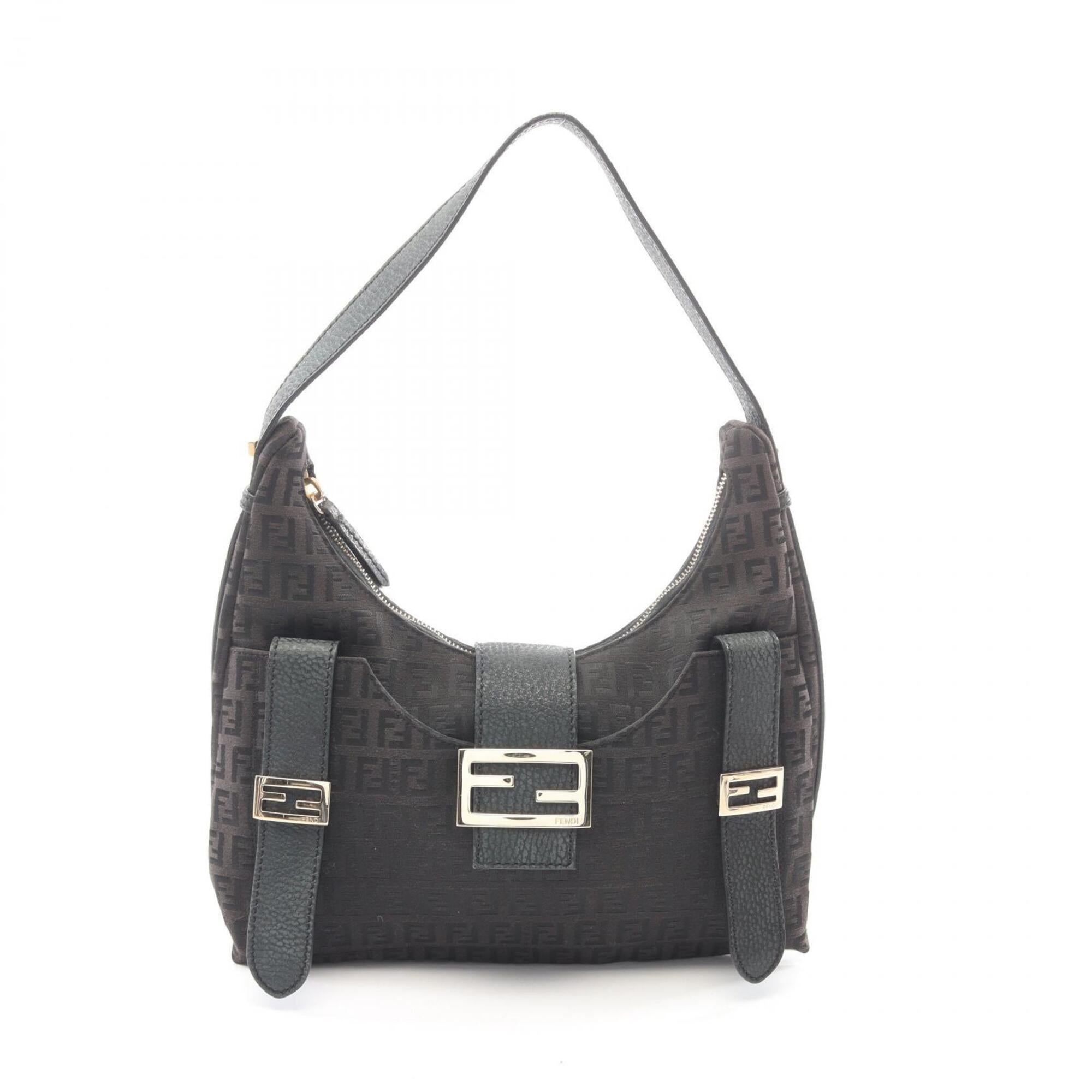 Fendi Brown Pvc Leather Handbag Shoulder Bag (Pre-Owned)