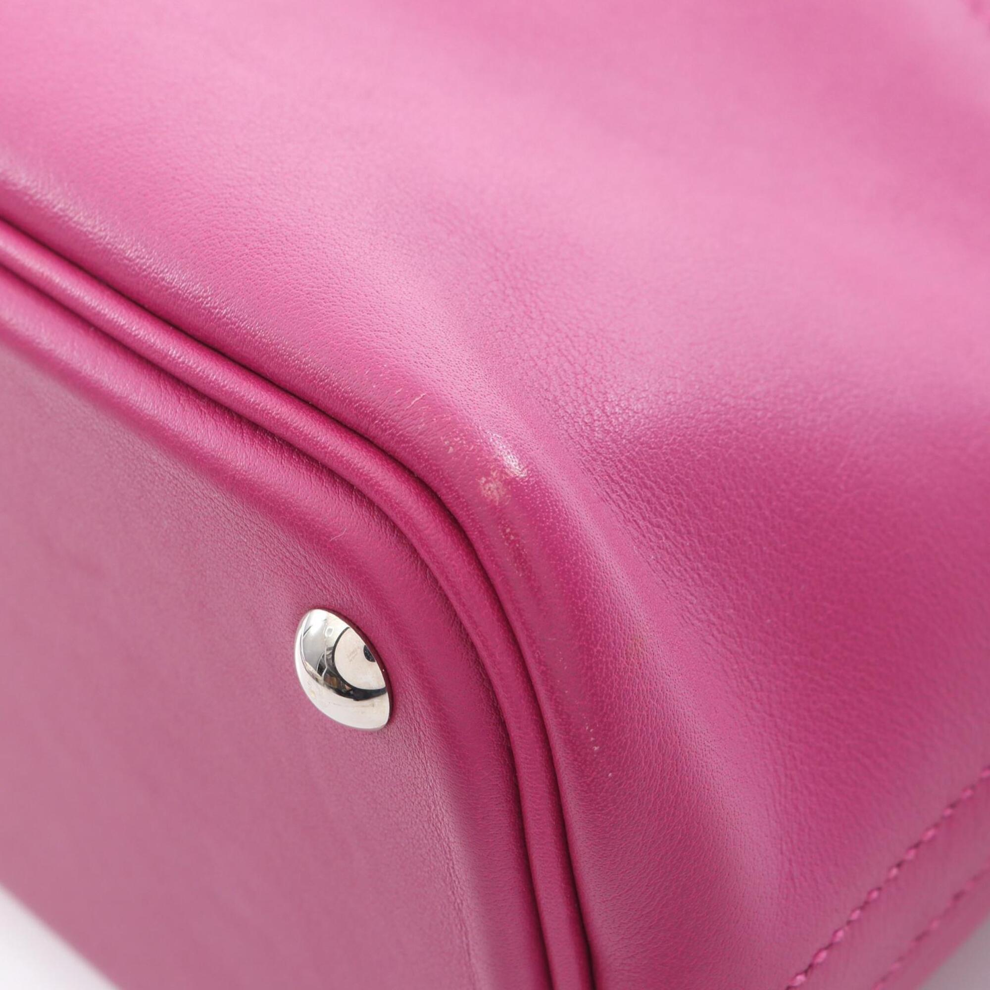 Hermes Pink Rose Purple Swift Leather Handbag (Pre-Owned)