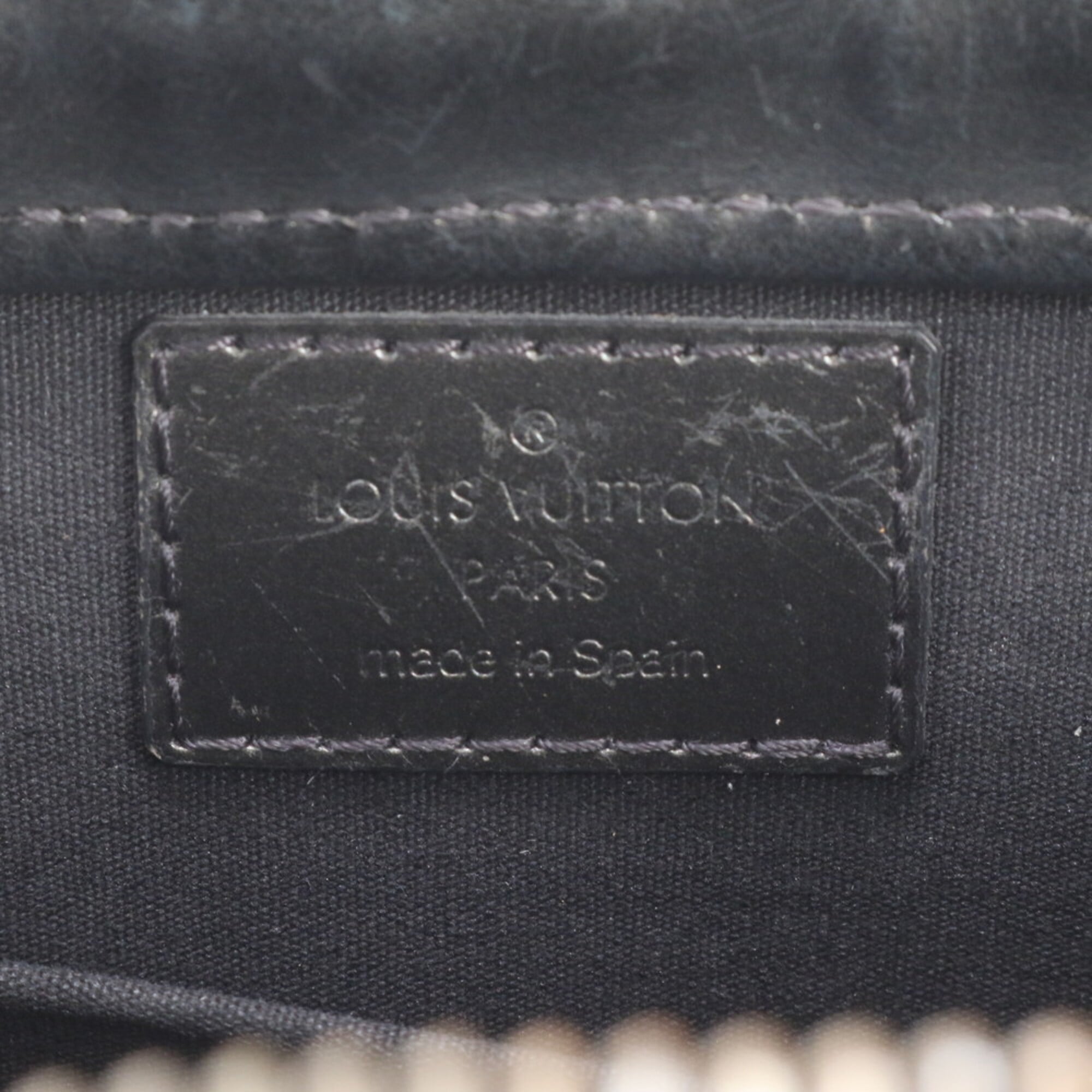 Louis Vuitton Monogram Noir Leather Handbag Shoulder Bag Tote Bag (Pre-Owned)