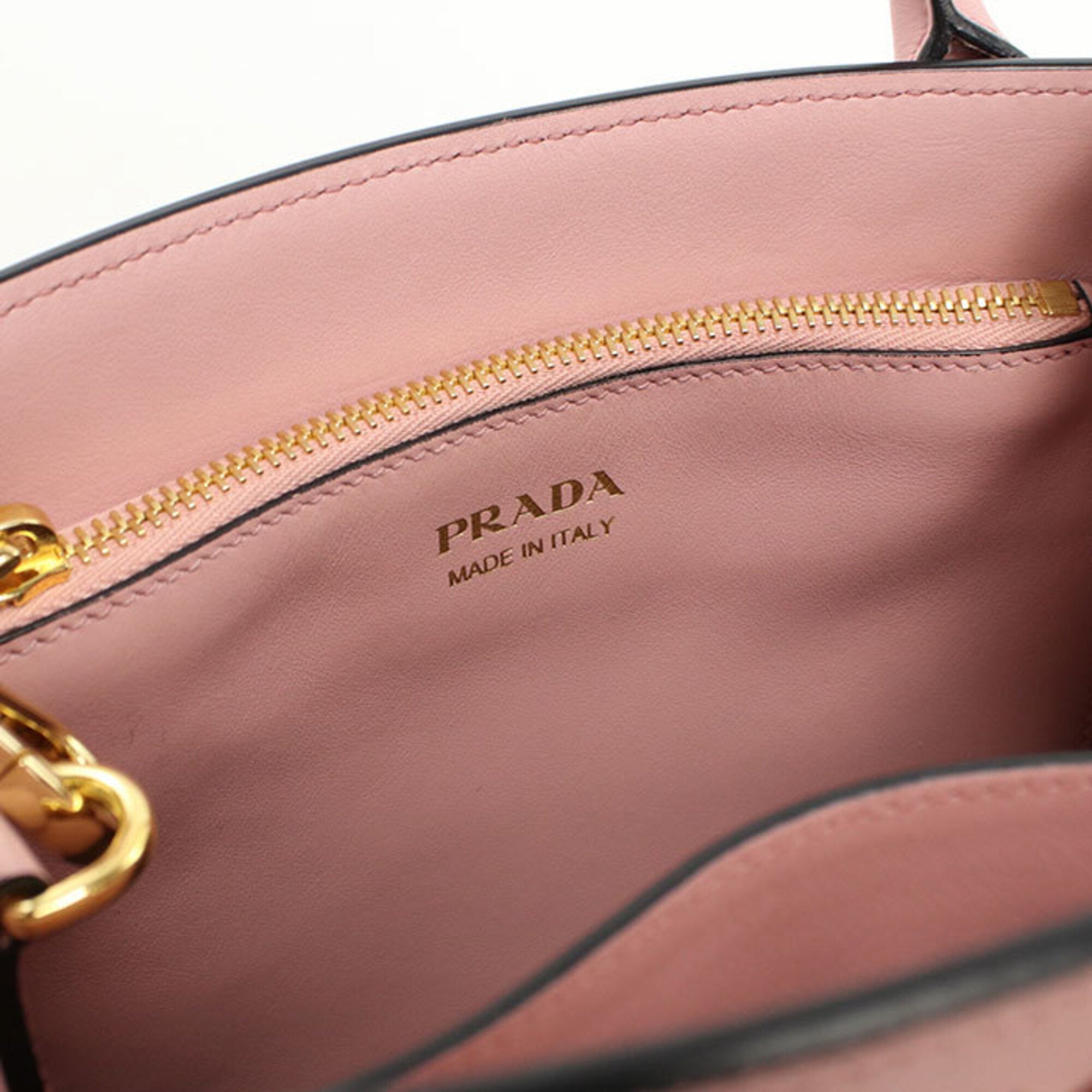 Prada Pink Leather Tote Bag (Pre-Owned)
