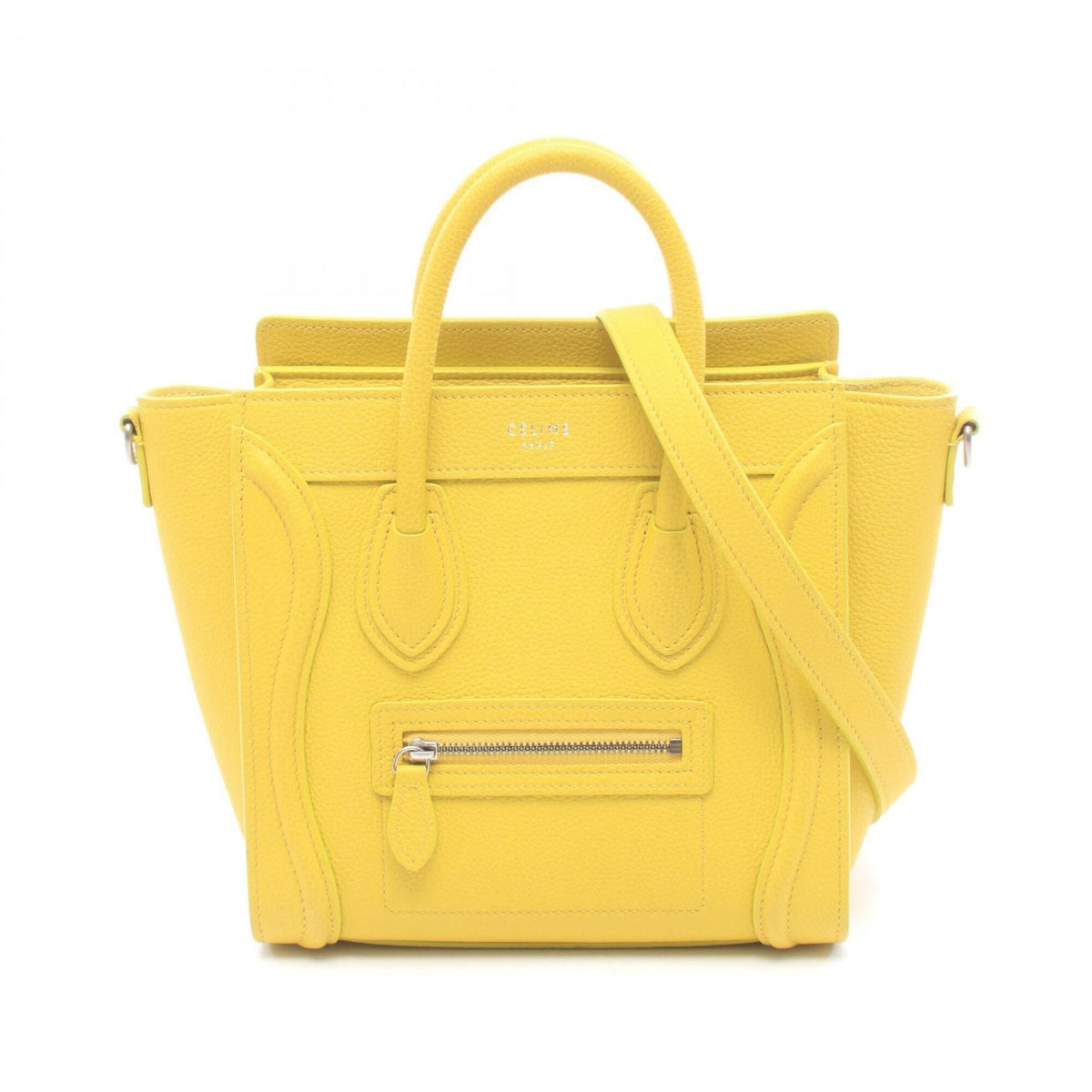 Celine Yellow Leather Handbag (Pre-Owned)
