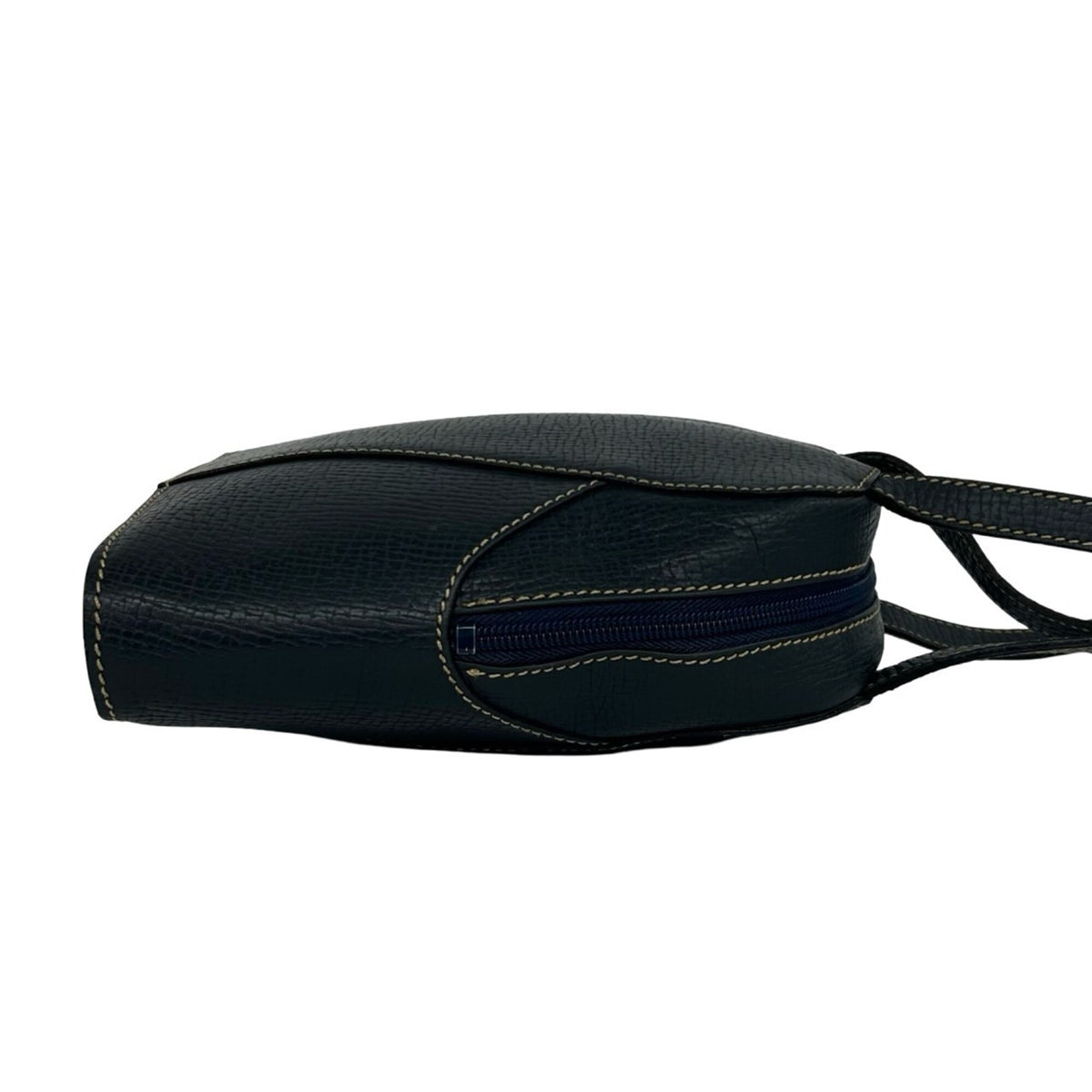 Loewe Navy Leather Handbag Shoulder Bag Tote Bag (Pre-Owned)