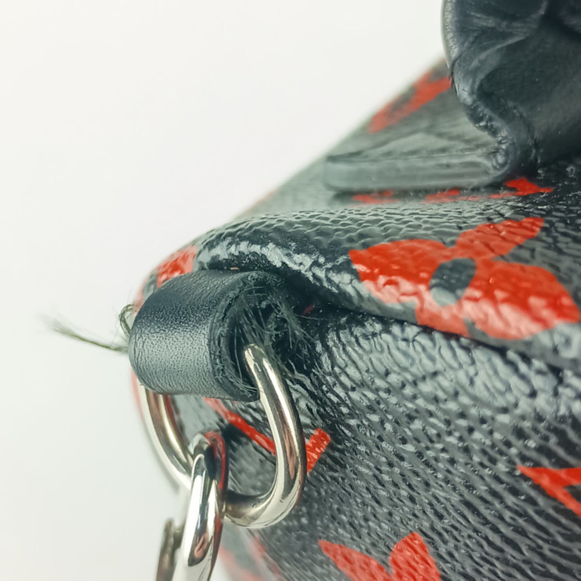 Louis Vuitton Black Red Color Backpack (Pre-Owned)