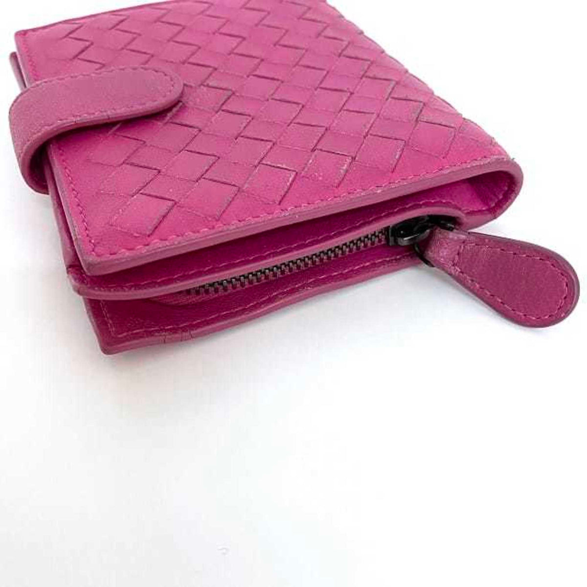 Bottega Veneta Pink Leather Wallet (Bi-Fold) (Pre-Owned)