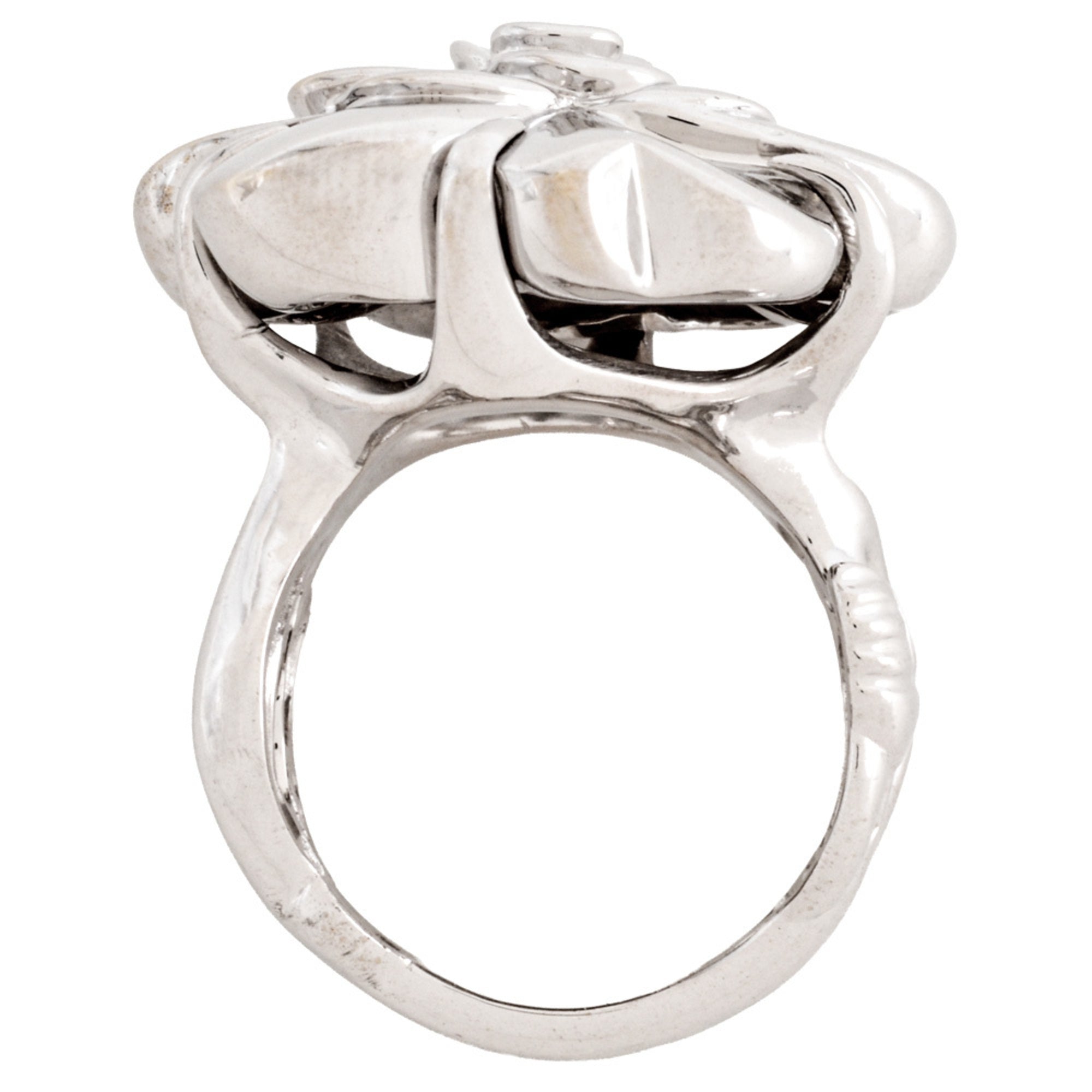 Chanel White Gold White Gold (18K) Band Ring (Pre-Owned)