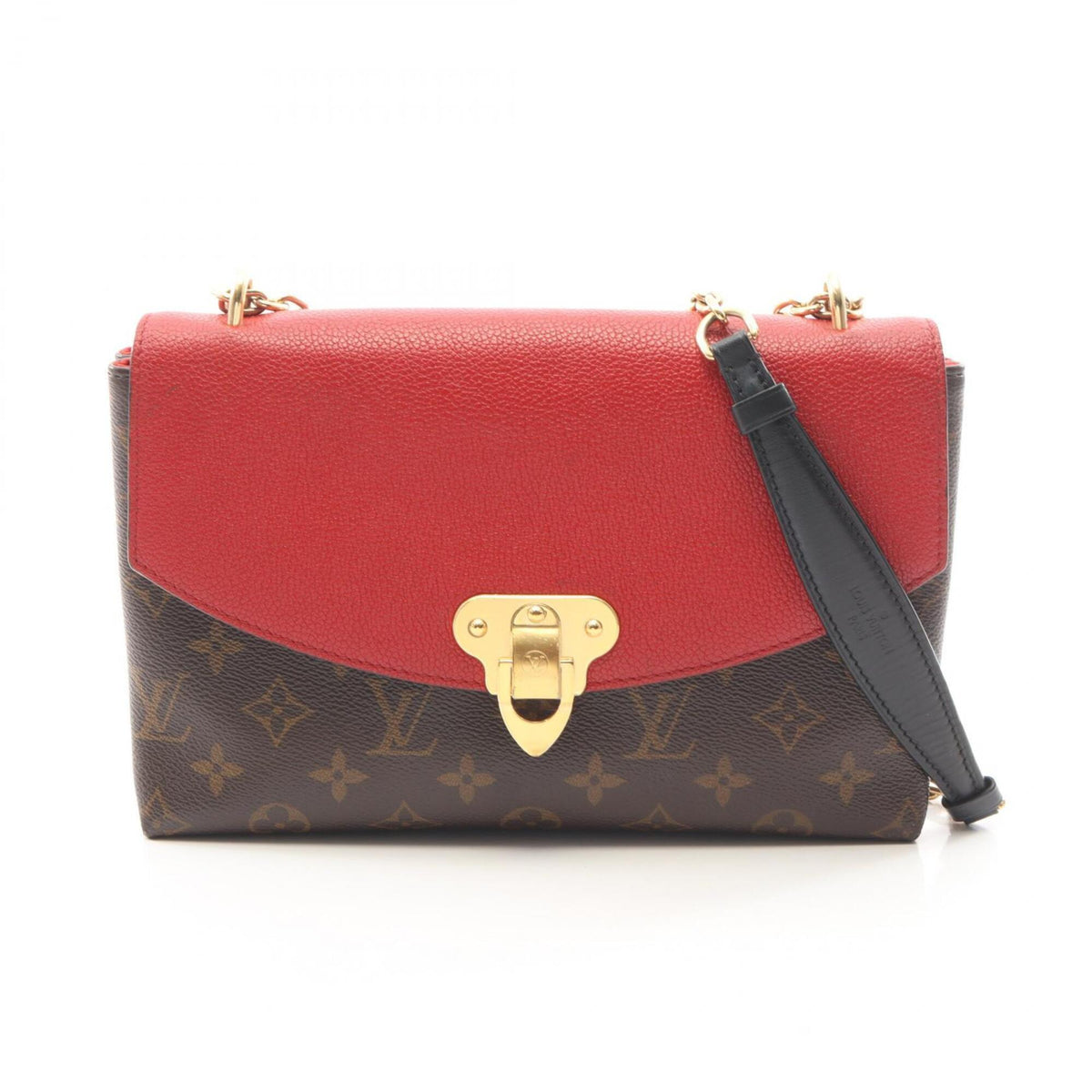 Louis Vuitton Brown Cerise Monogram Red Color Monogram Leather Handbag Shoulder Bag (Pre-Owned)