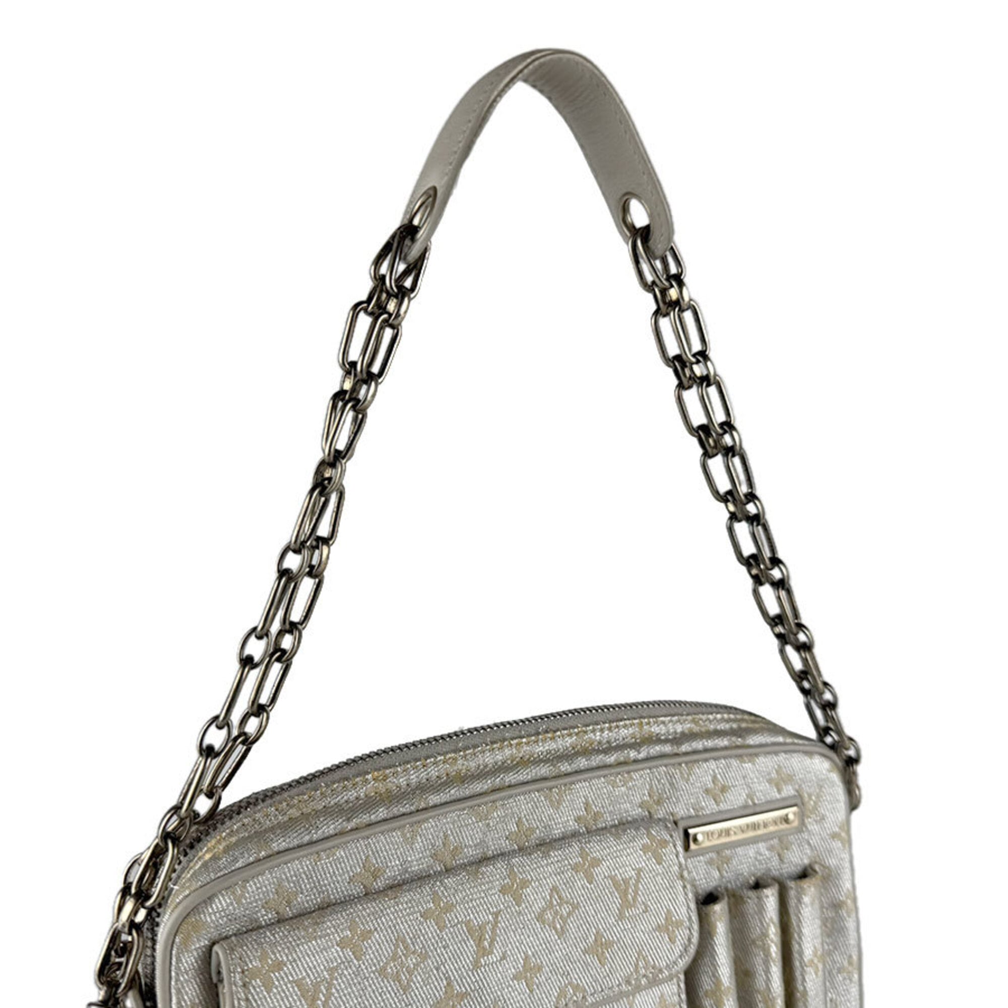 Louis Vuitton Silver Monogram Shiny Shoulder Bag (Pre-Owned)