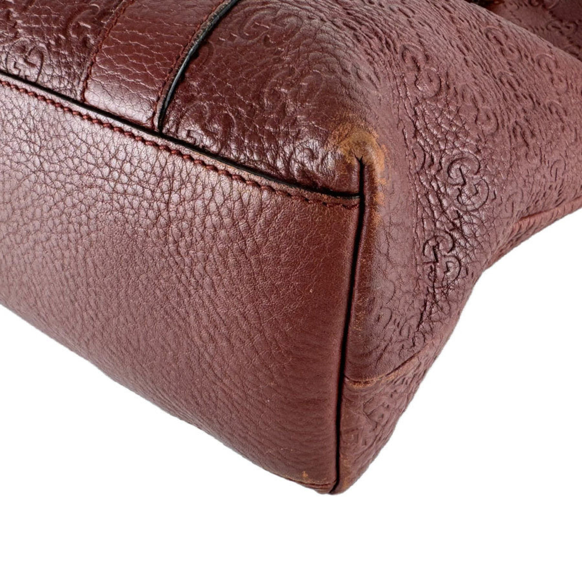 Gucci Brown Leather Tote Bag (Pre-Owned)