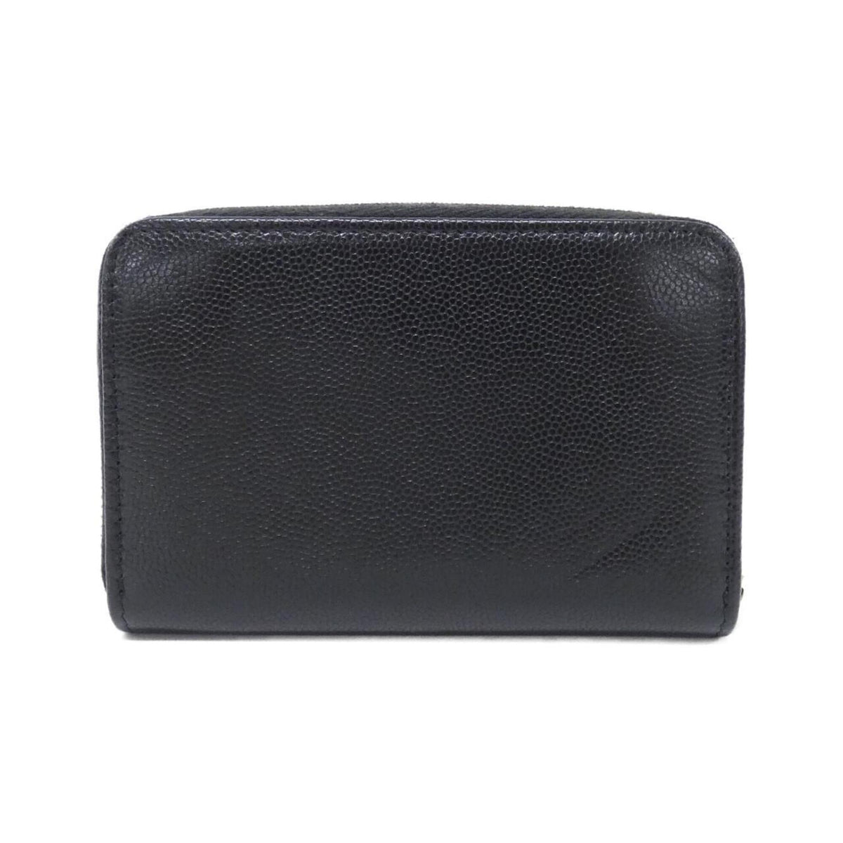 Chanel Black Grained Calfskin Coin Purse/Coin Case (Pre-Owned)