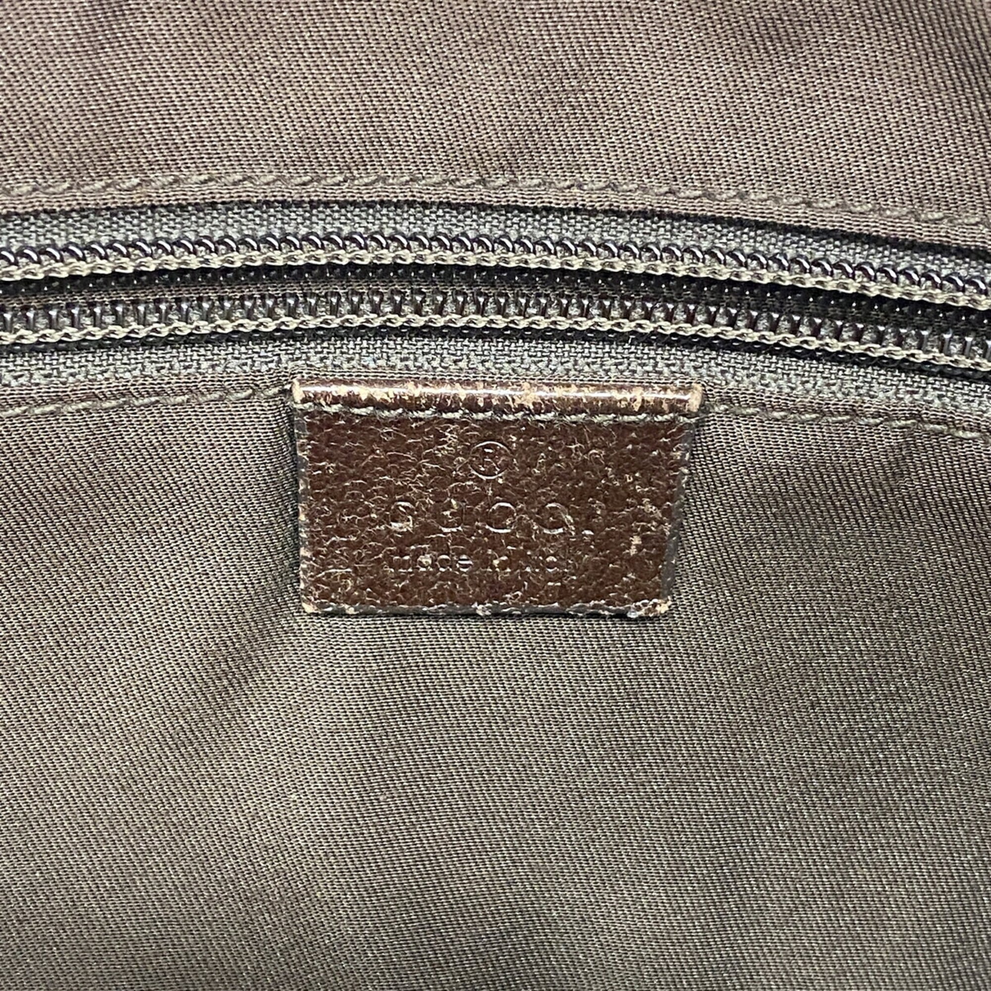 Gucci Brown Canvas Shoulder Bag (Pre-Owned)