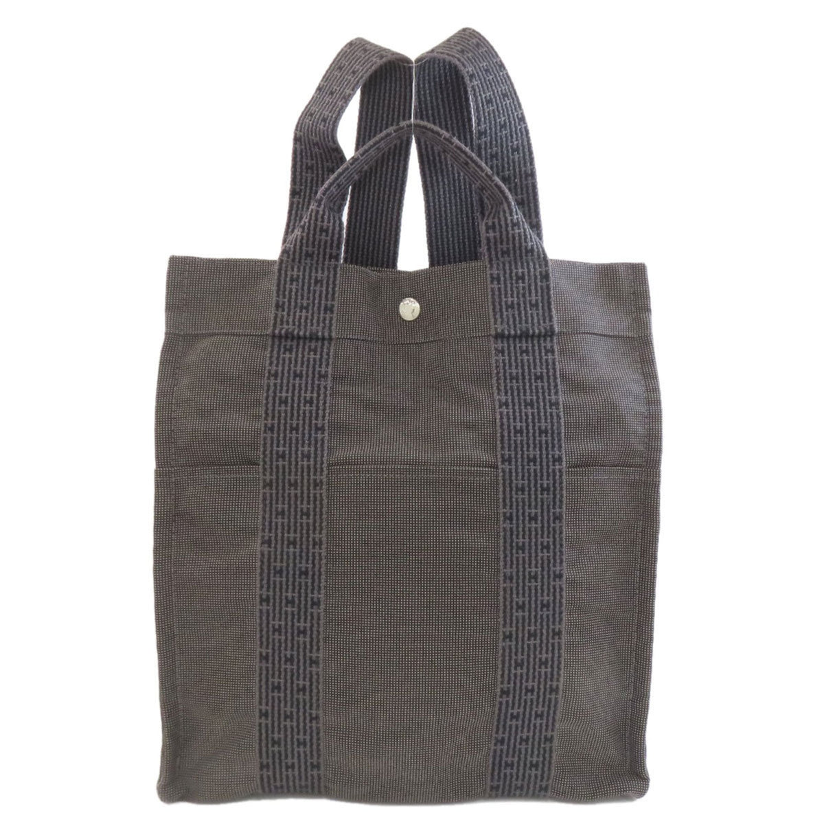Hermes Gray Canvas Backpack (Pre-Owned)