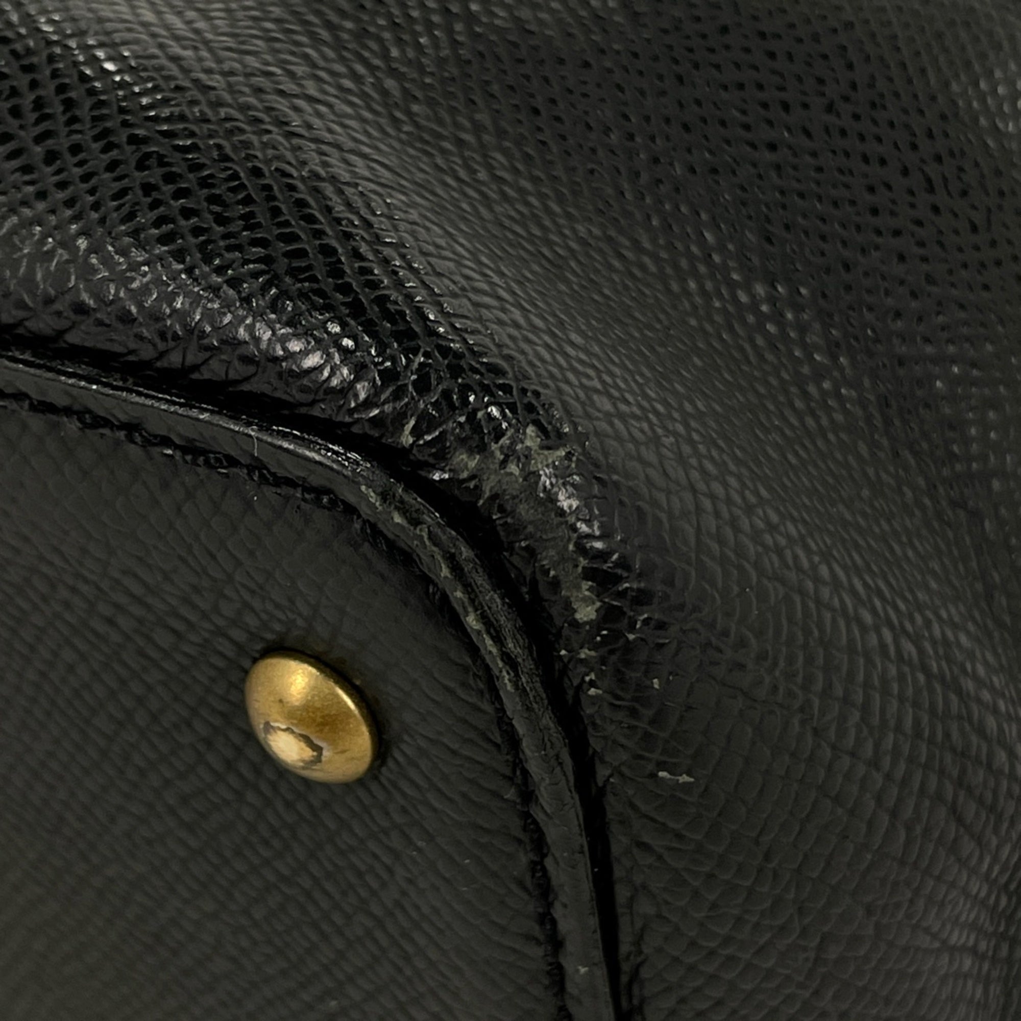 Chanel Black Leather Tote Bag (Pre-Owned)