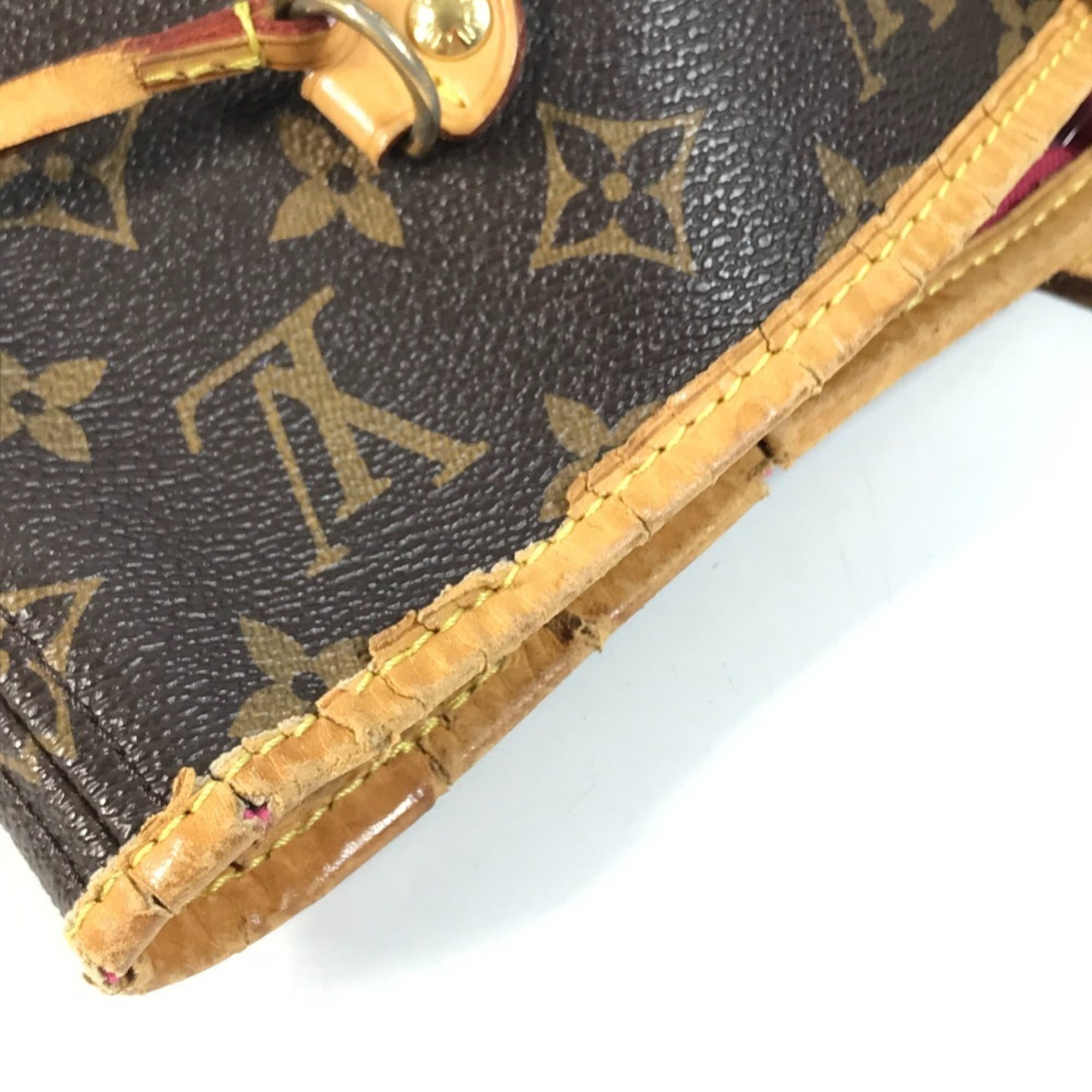 Louis Vuitton Brown Galle Monogram Pink Pivoine Monogram Shoulder Bag Tote Bag (Pre-Owned)