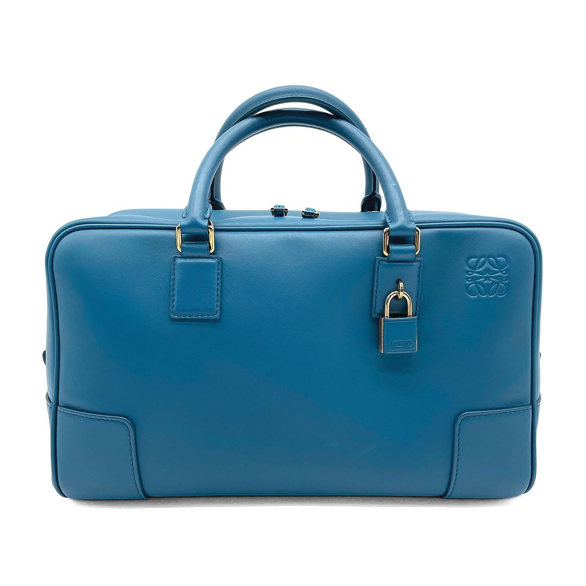 Loewe Blue Leather Shoulder Bag (Pre-Owned)