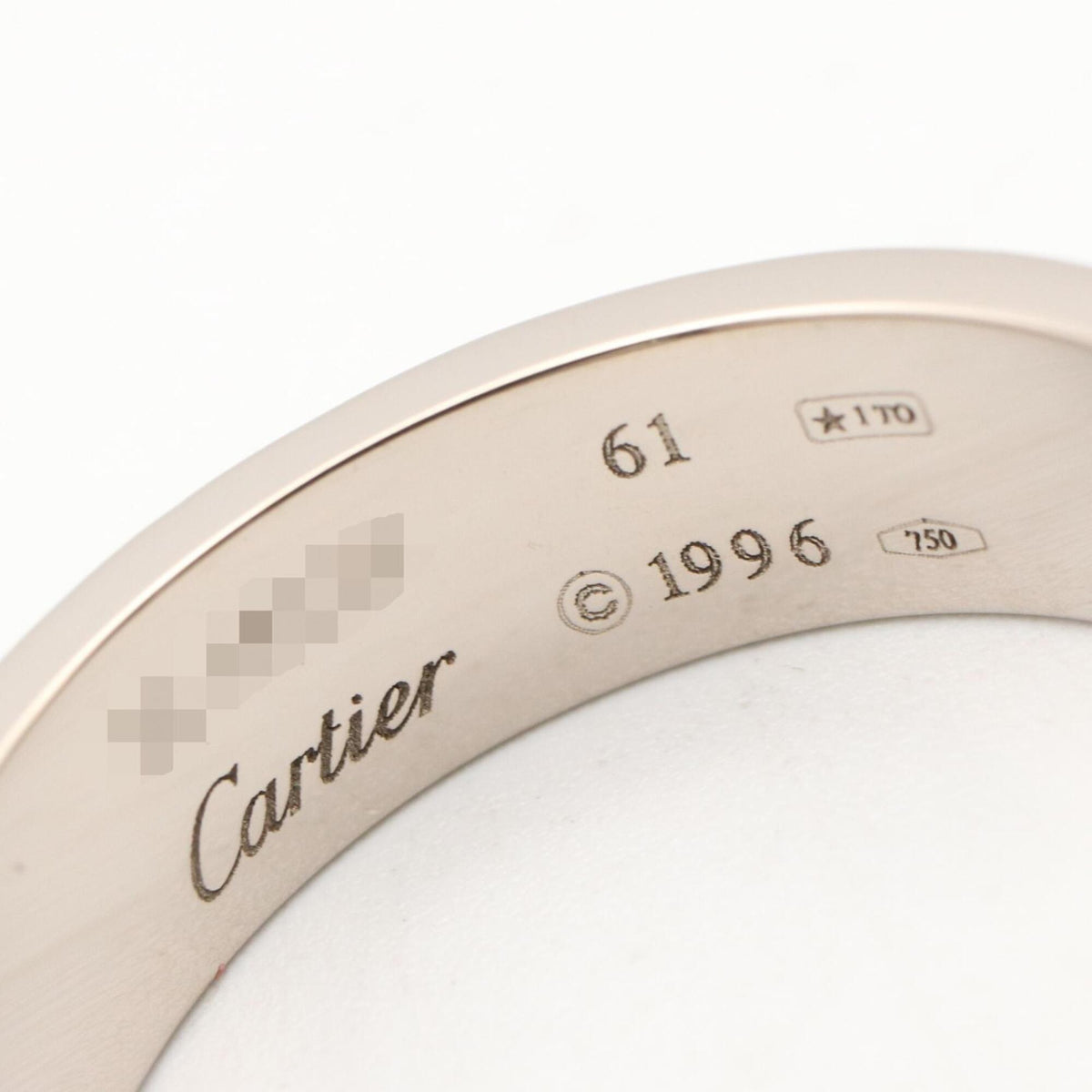 Cartier White Gold White Gold (18K) Band Ring (Pre-Owned)