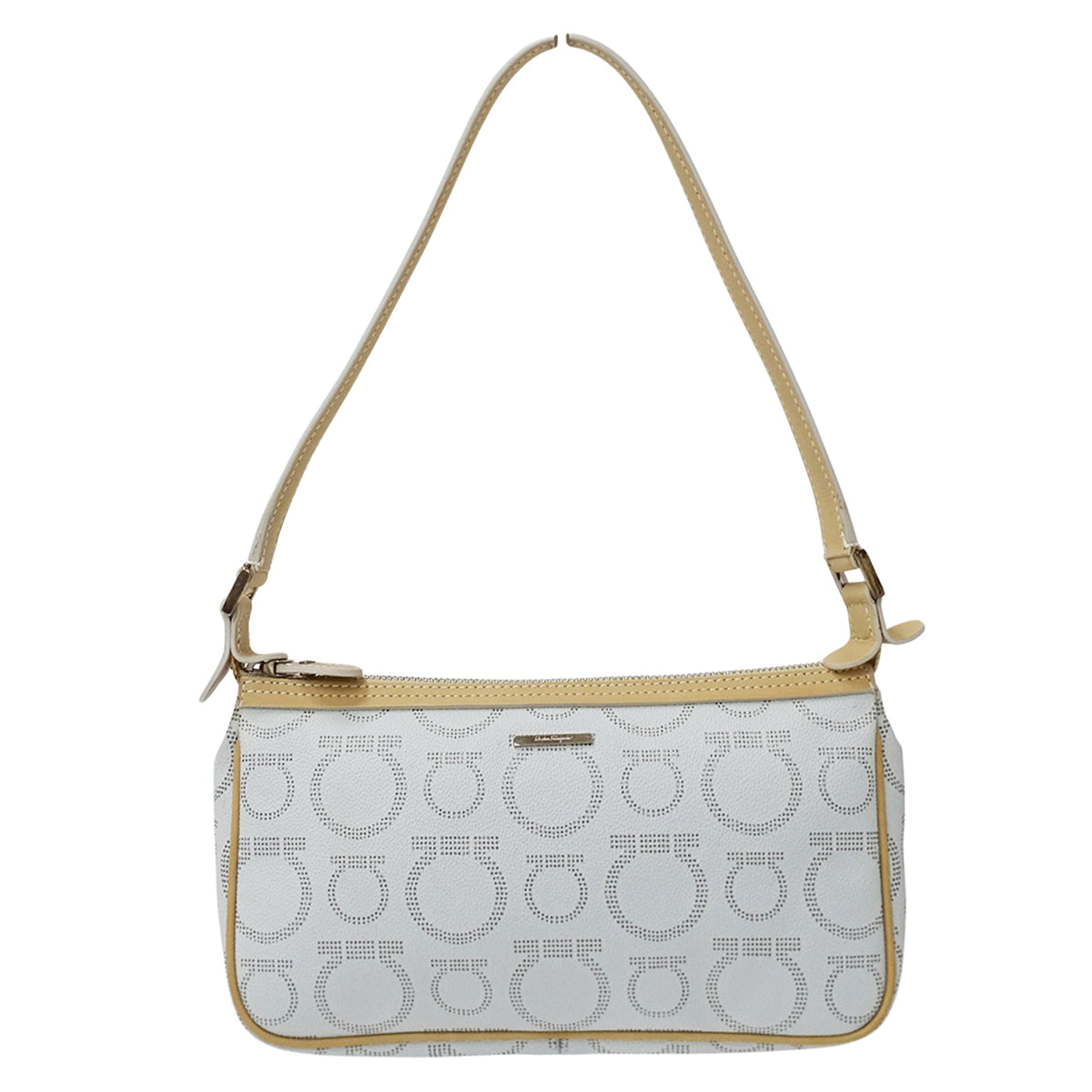 Salvatore Ferragamo Light Blue Leather Handbag Pouch (Pre-Owned)