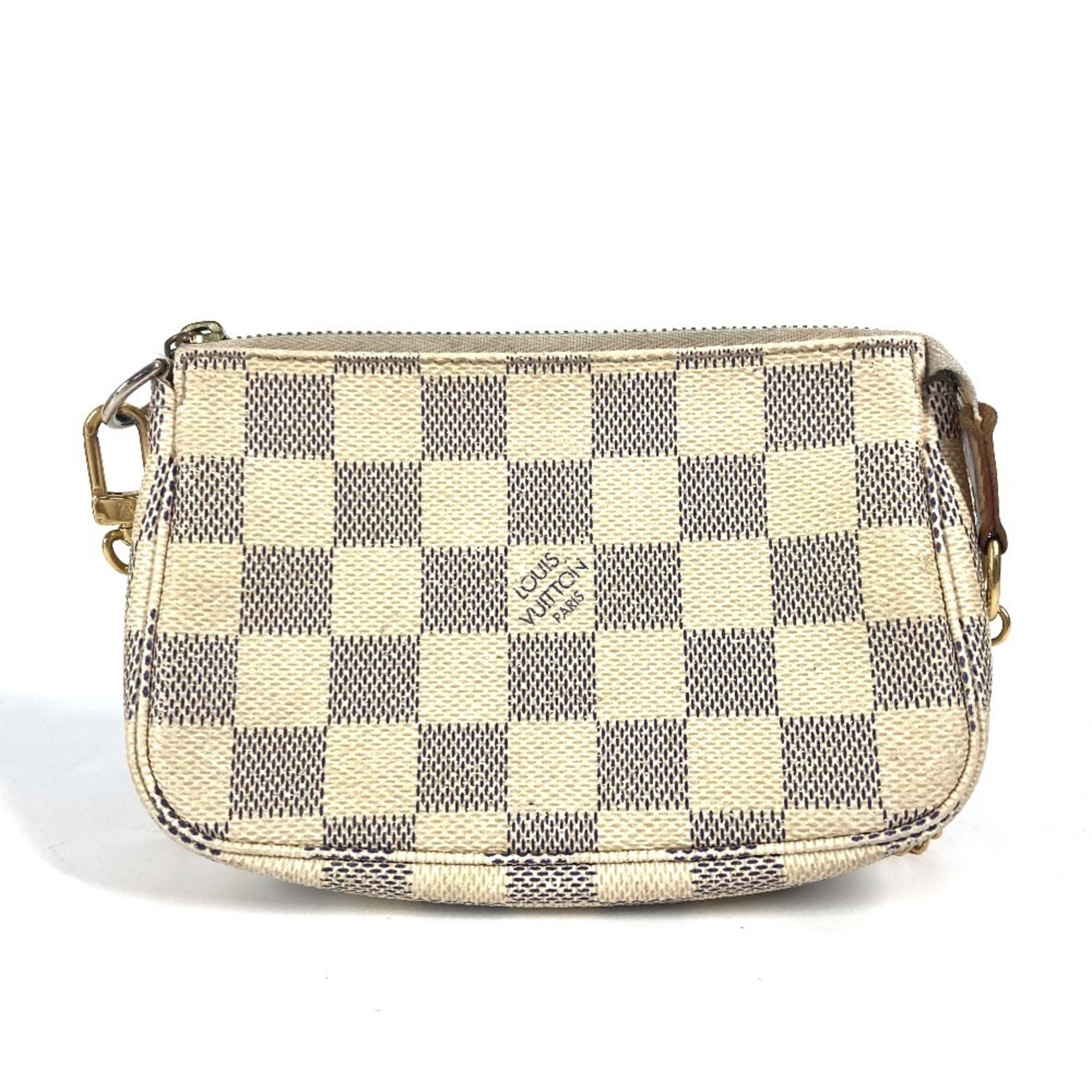 Louis Vuitton White Damier Azur Handbag (Pre-Owned)