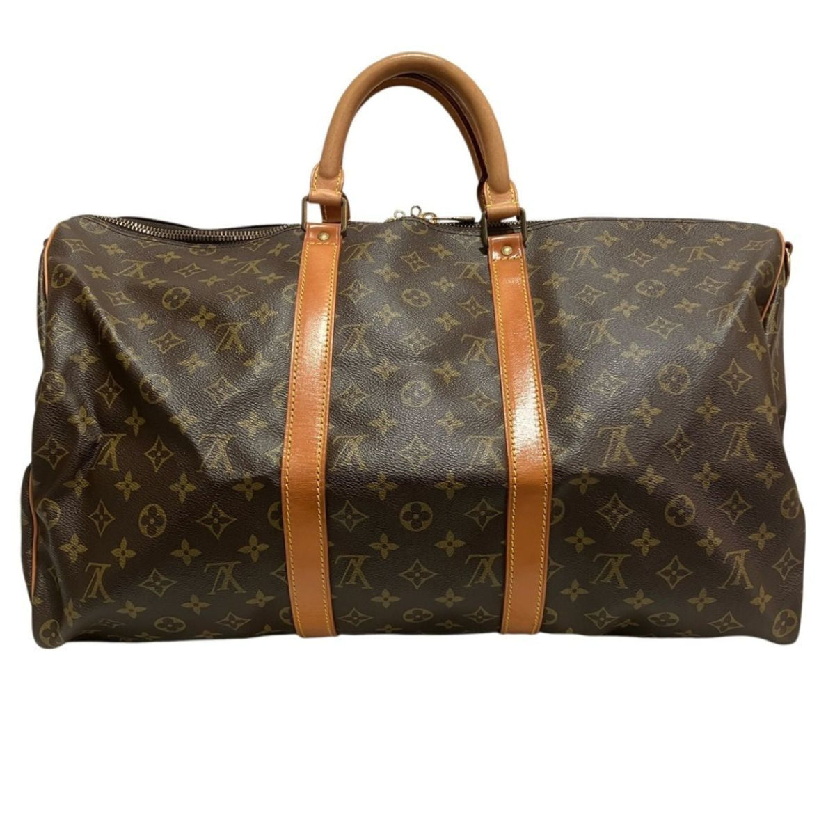 Louis Vuitton Brown Monogram Canvas Boston Bag (Pre-Owned)