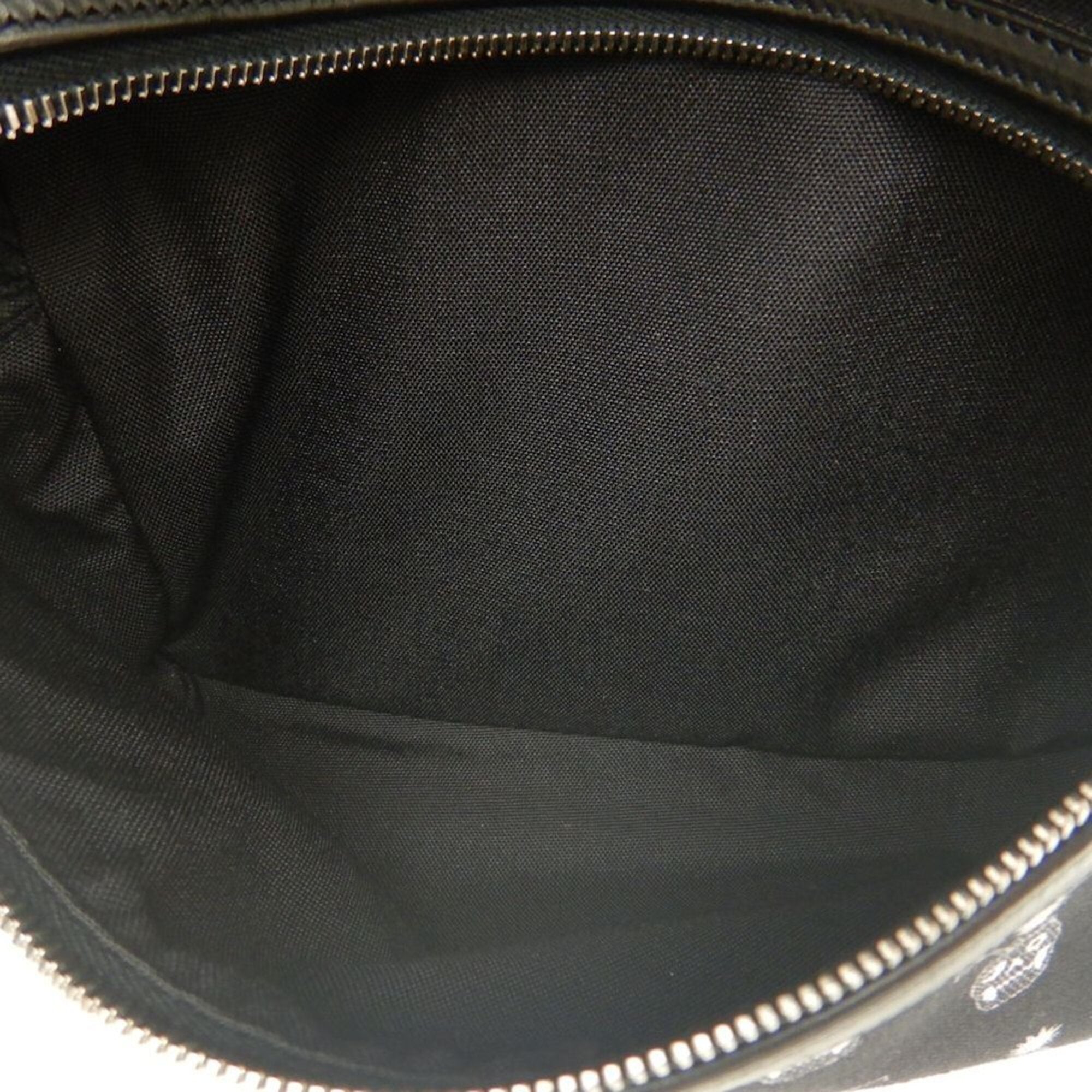 Saint Laurent Black White Canvas Backpack (Pre-Owned)