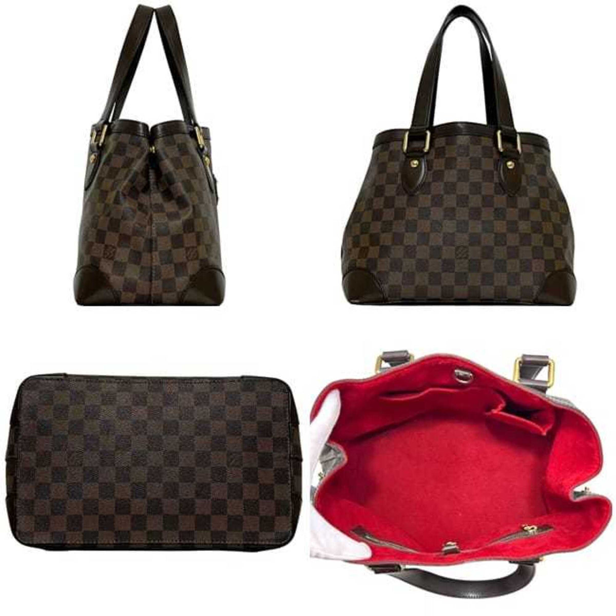 Louis Vuitton Damier Brown Damier Canvas Tote Bag (Pre-Owned)