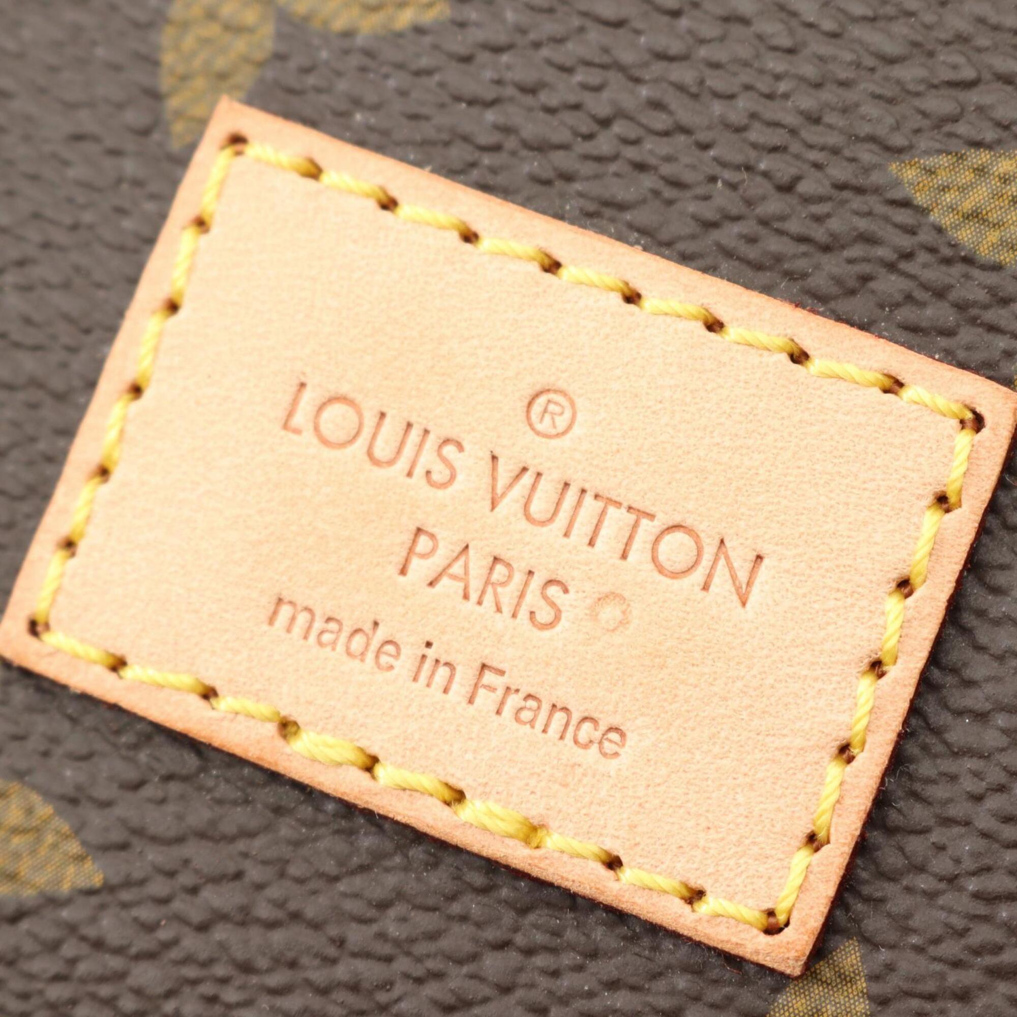Louis Vuitton Brown Coated Canvas Pvc Monogram Leather Handbag Shoulder Bag (Pre-Owned)