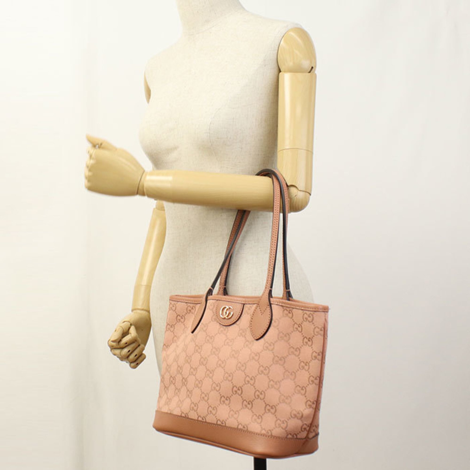 Gucci Pink Gg Canvas Tote Bag (Pre-Owned)