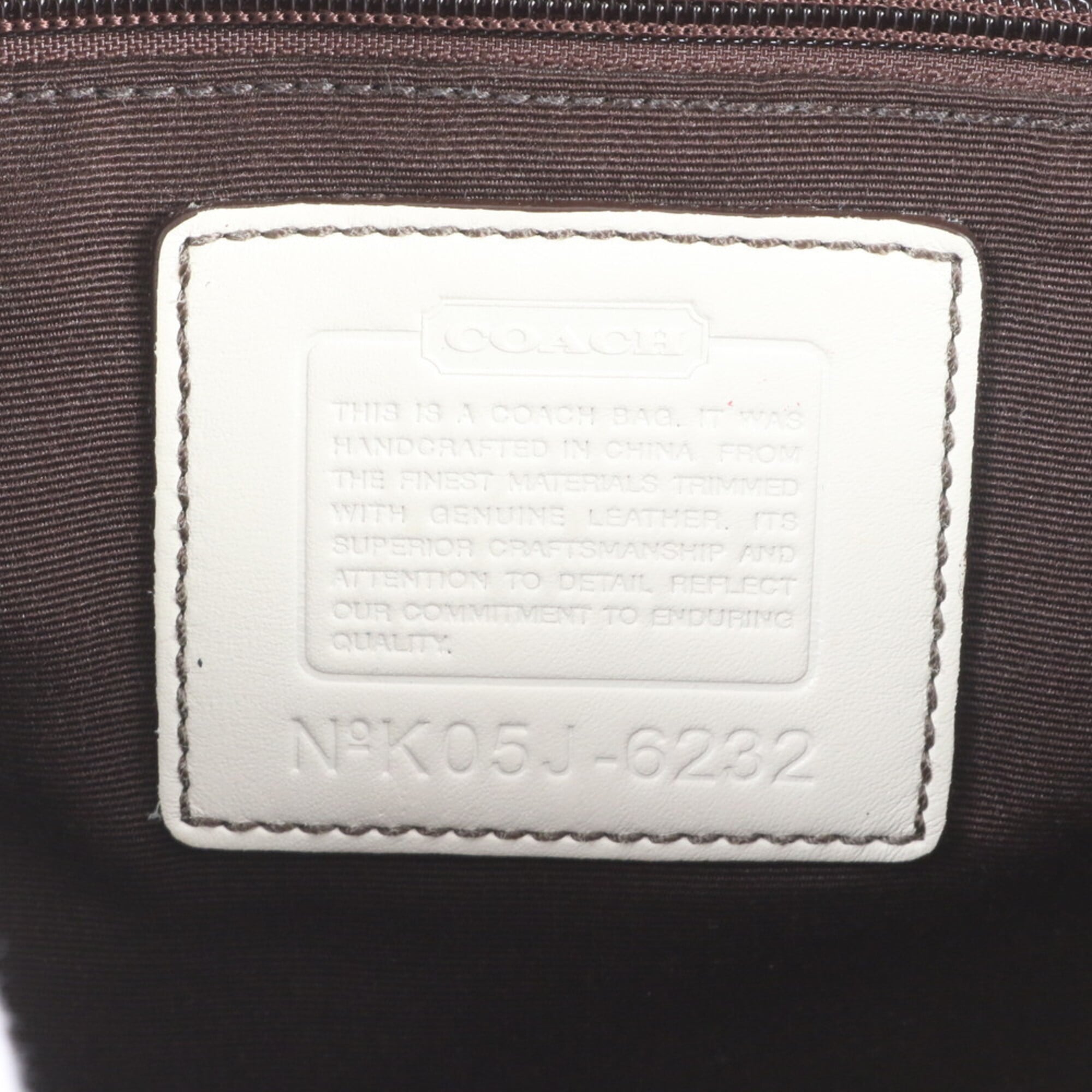 Coach Beige Leather Canvas Boston Bag Shoulder Bag Tote Bag (Pre-Owned)