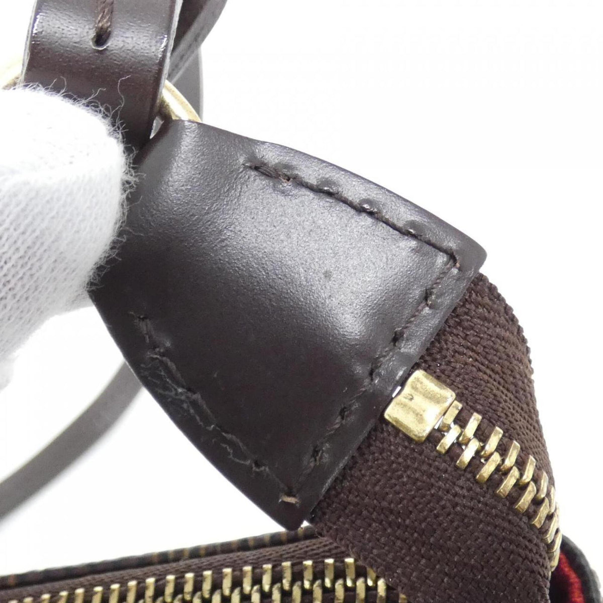 Louis Vuitton Ebene Coated Canvas Pochette Pouch (Pre-Owned)