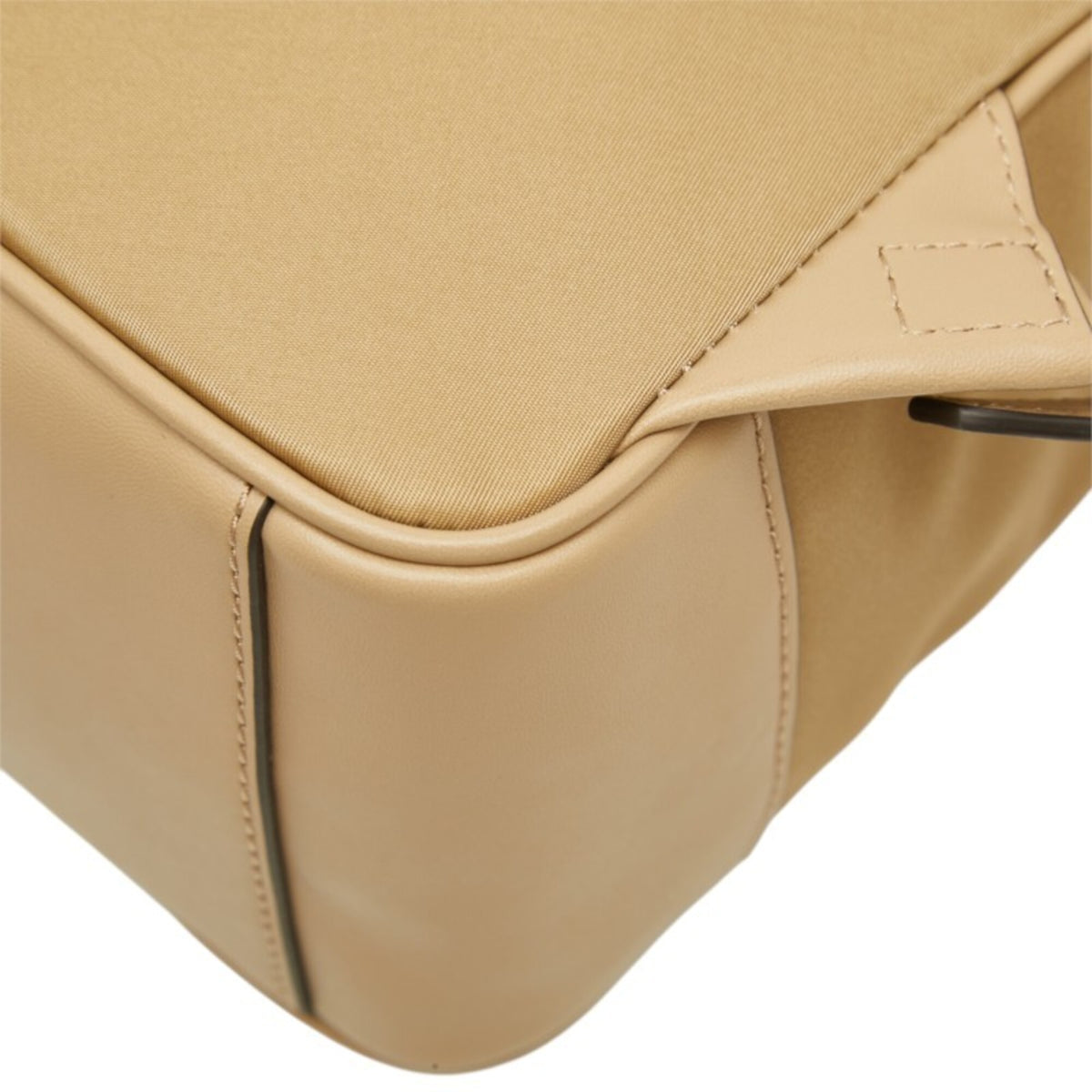 Michael Kors Beige Nylon Leather Backpack (Pre-Owned)