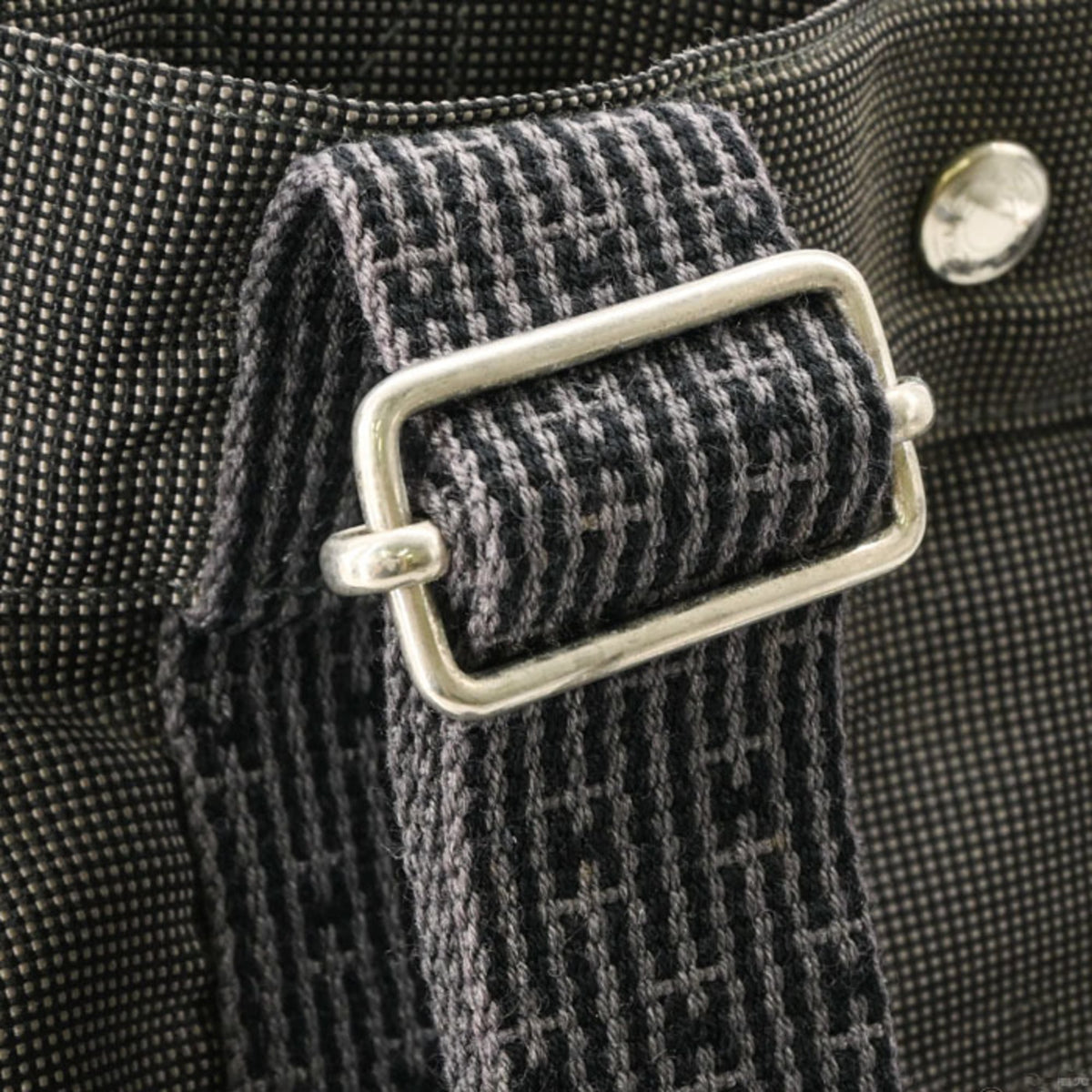 Hermes Her Line Gray Nylon Canvas Backpack (Pre-Owned)