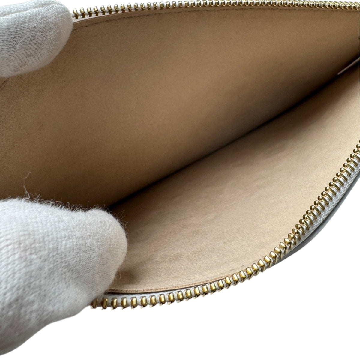 Louis Vuitton Beige Khaki Monogram Empreinte Pouch (Pre-Owned)