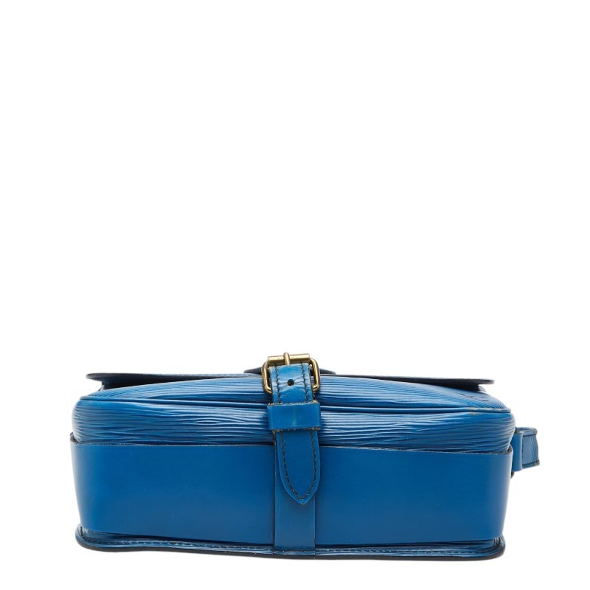 Louis Vuitton Toledo Blue Leather Shoulder Bag (Pre-Owned)