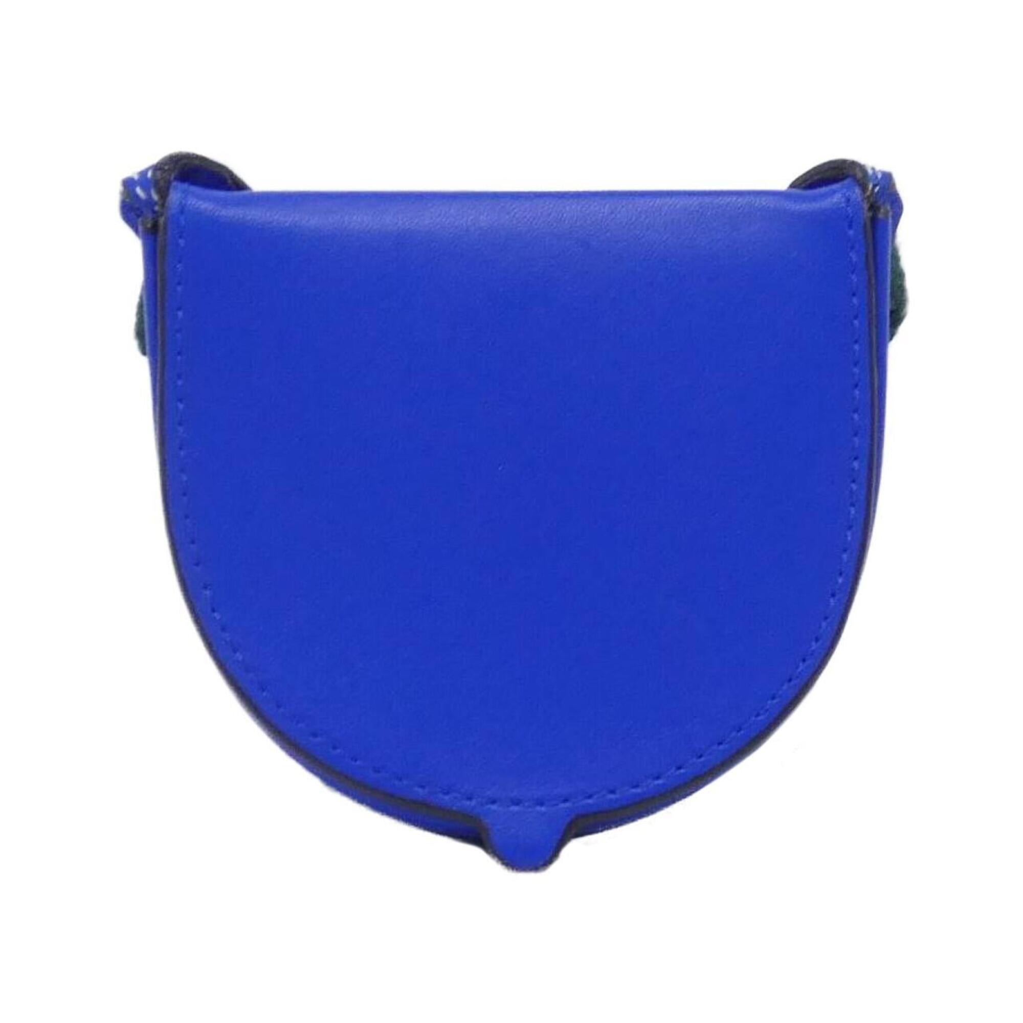 Loewe Blue Leather Handbag Pouch Shoulder Bag (Pre-Owned)