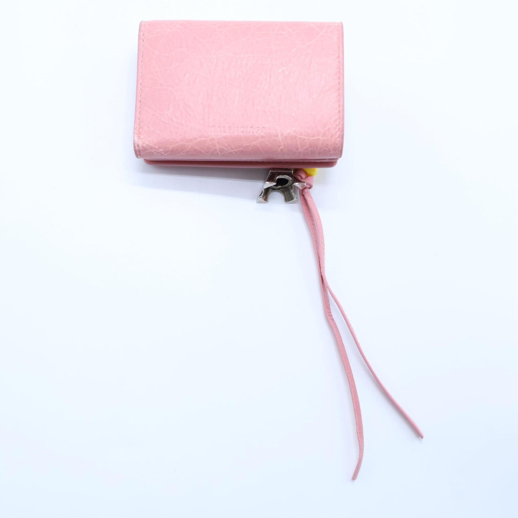 Balenciaga Pink Leather Wallet (Tri-Fold) (Pre-Owned)