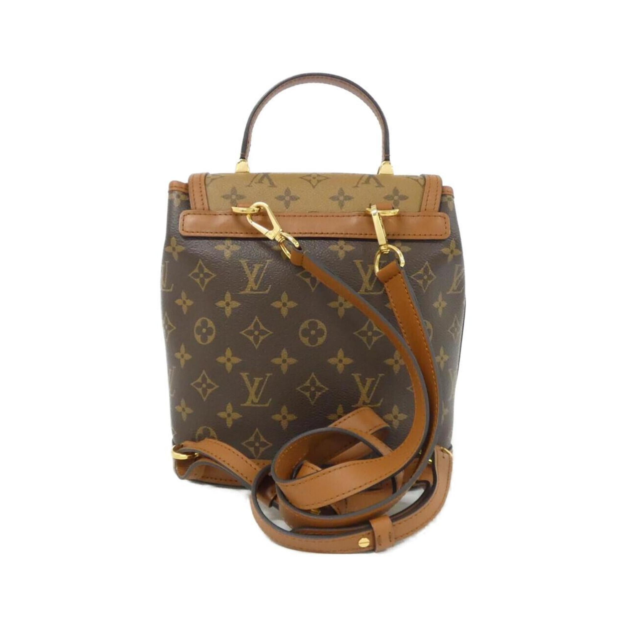 Louis Vuitton Marron Coated Canvas Backpack (Pre-Owned)