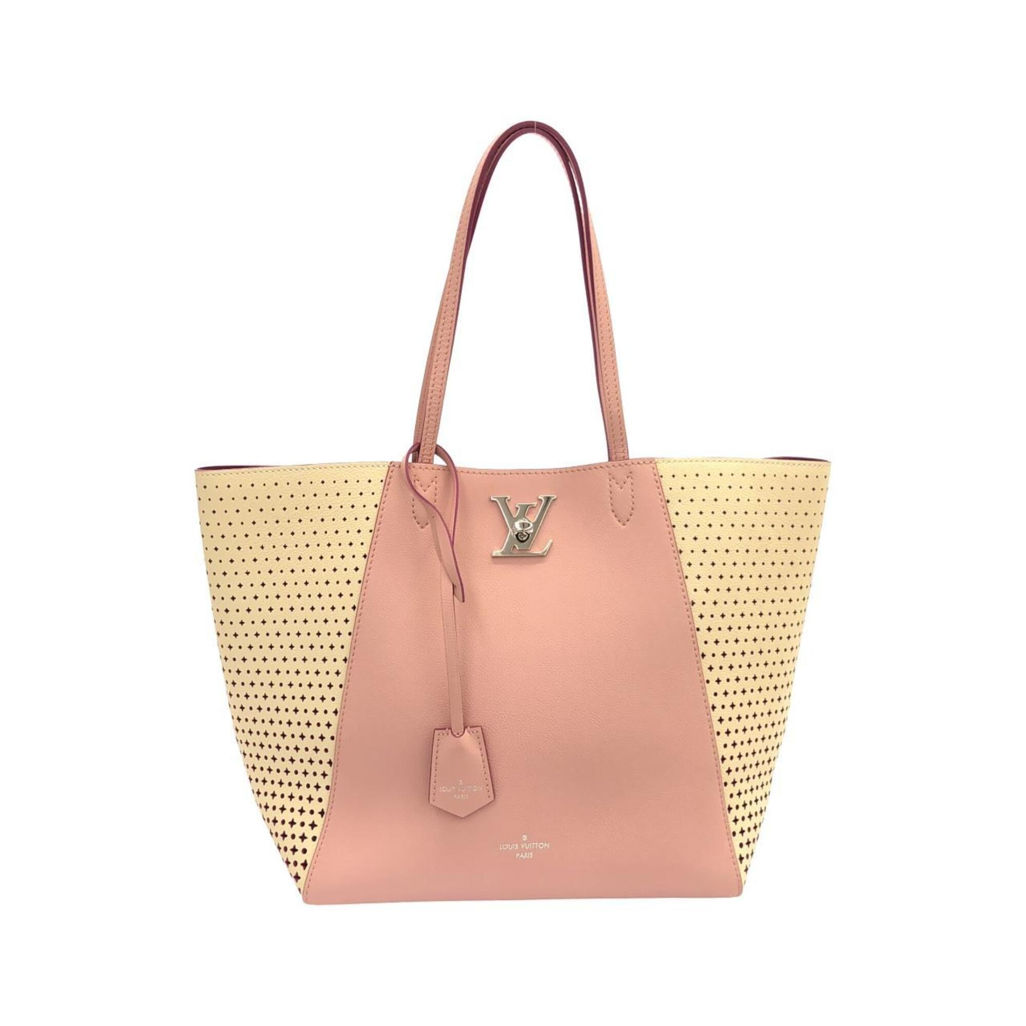 Louis Vuitton Rose Leather Handbag (Pre-Owned)