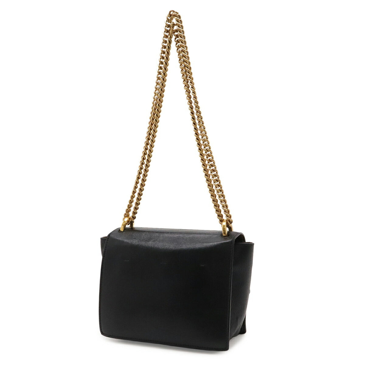 Fendi Black Leather Pochette Shoulder Bag (Pre-Owned)