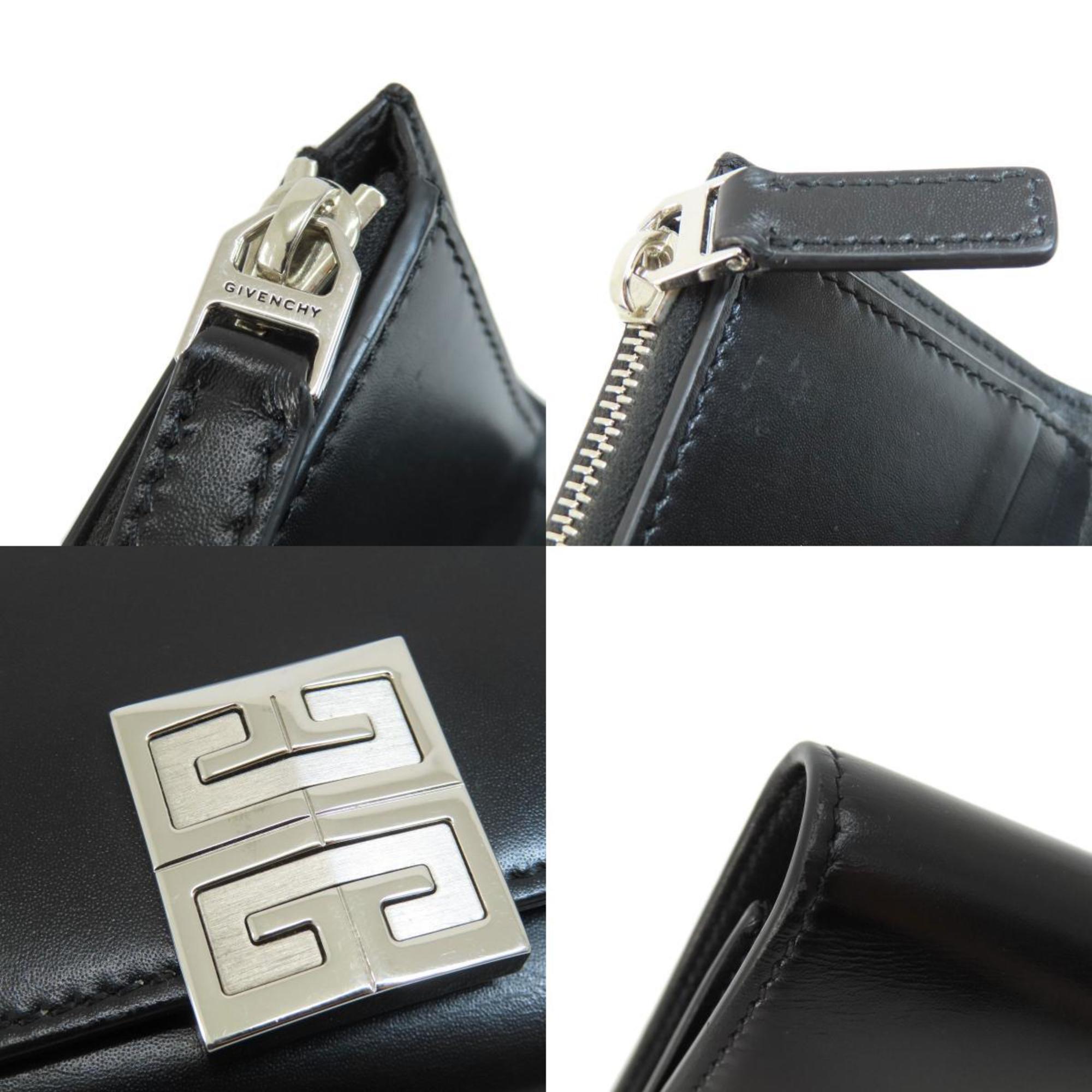 Givenchy Black Leather Wallet (Tri-Fold) (Pre-Owned)