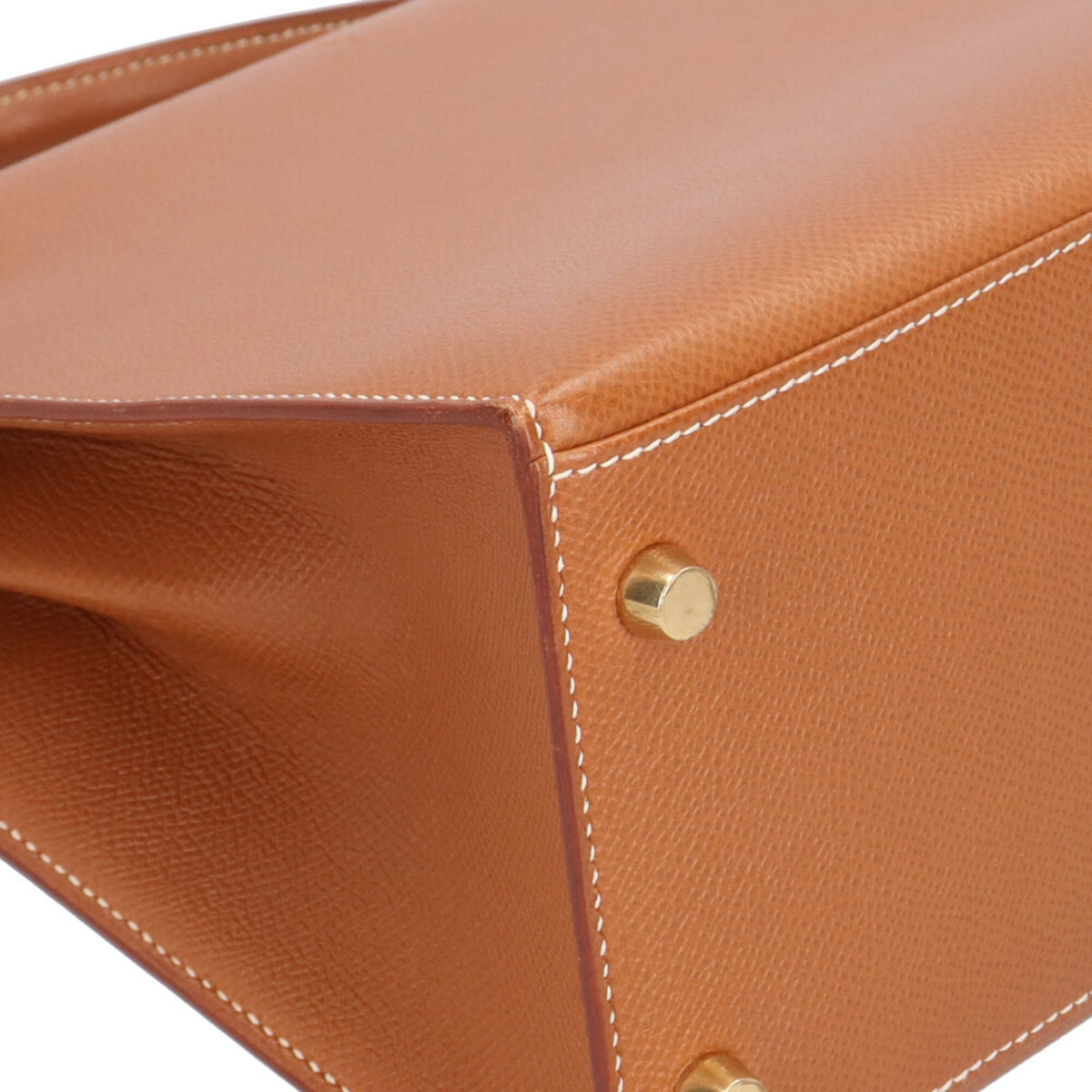 Hermes Brown Gold Courchevel Leather Shoulder Bag (Pre-Owned)