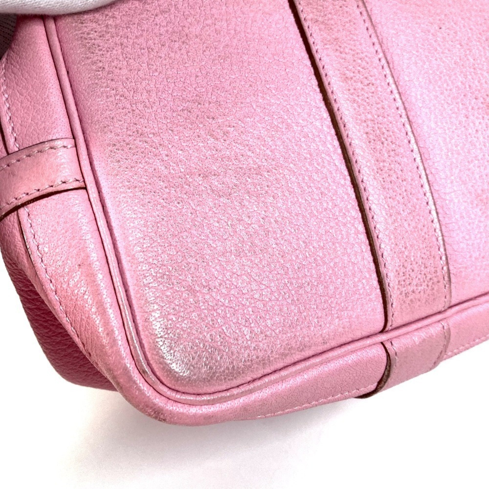 Hermes Garden Pink Rose Confetti Negonda Leather Handbag Tote Bag (Pre-Owned)