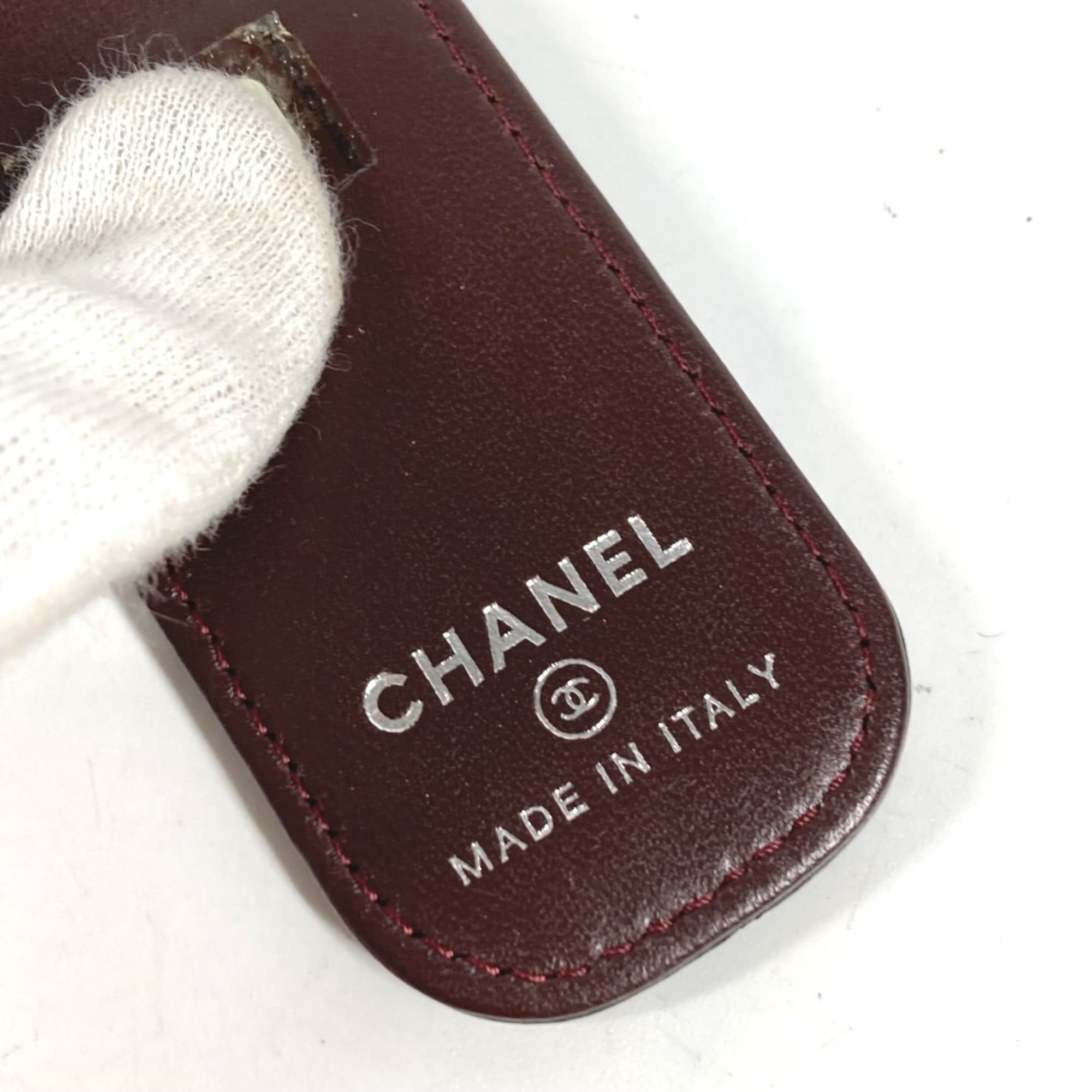 Chanel Black Leather Money Clip (Pre-Owned)