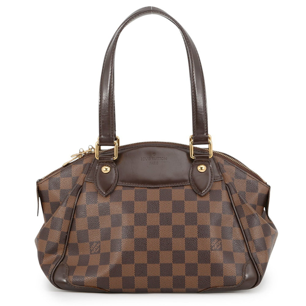 Louis Vuitton Damier Damier Canvas Ebene Red Color Damier Canvas Handbag Shoulder Bag (Pre-Owned)
