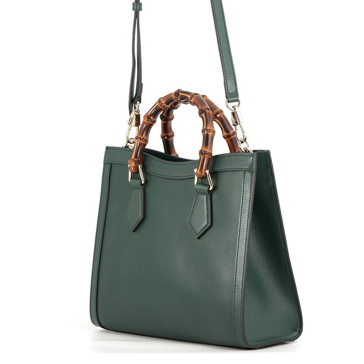 Gucci Green Leather Handbag (Pre-Owned)