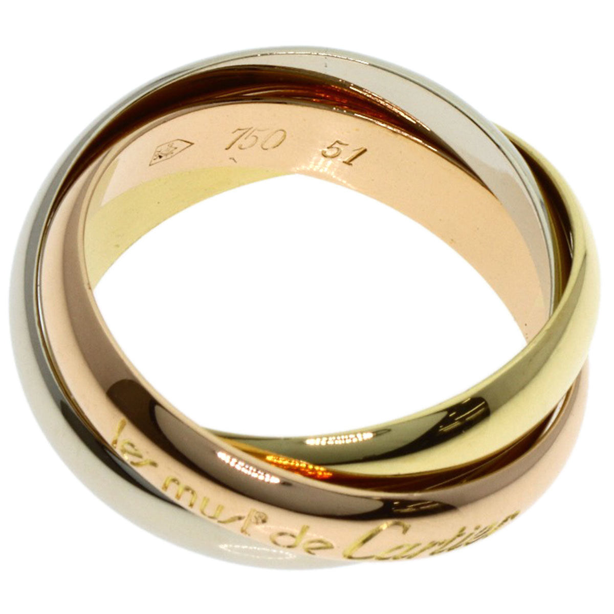 Cartier Yellow Gold (18K) Pink Gold (18K) White Gold (18K) Band Ring (Pre-Owned)