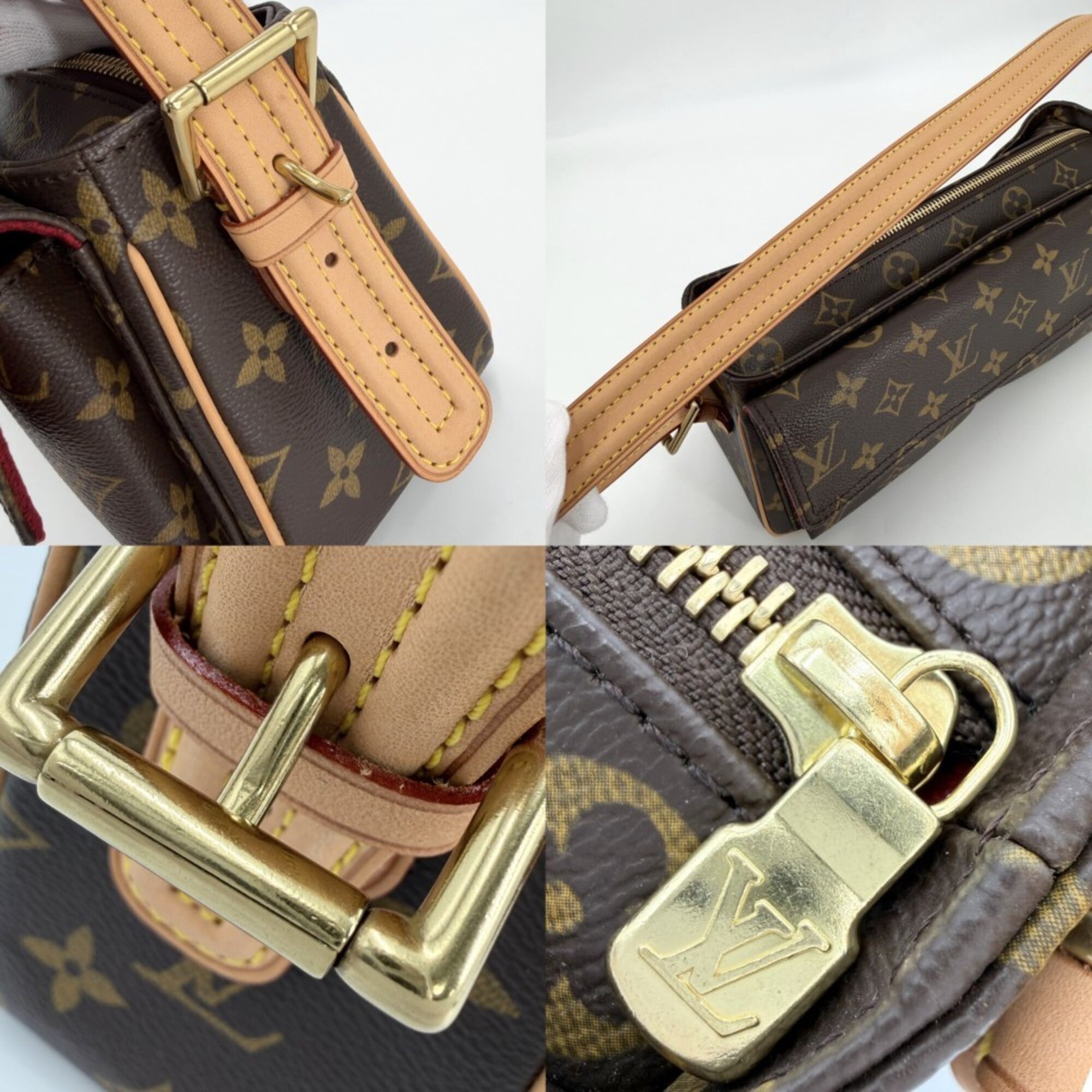 Louis Vuitton Brown Monogram Canvas Handbag Shoulder Bag (Pre-Owned)
