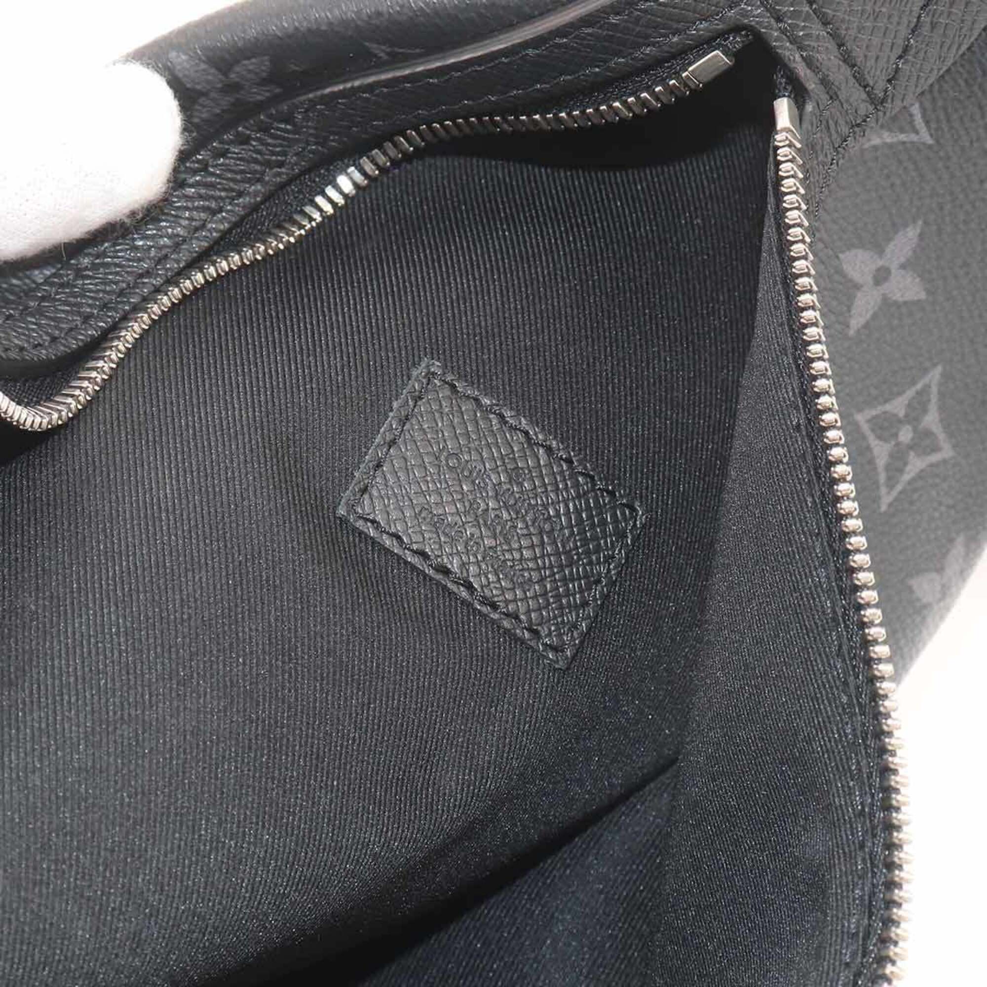 Louis Vuitton Monogram Eclipse Noir Monogram Eclipse Taiga Leather Handbag Sling Bag (Pre-Owned)