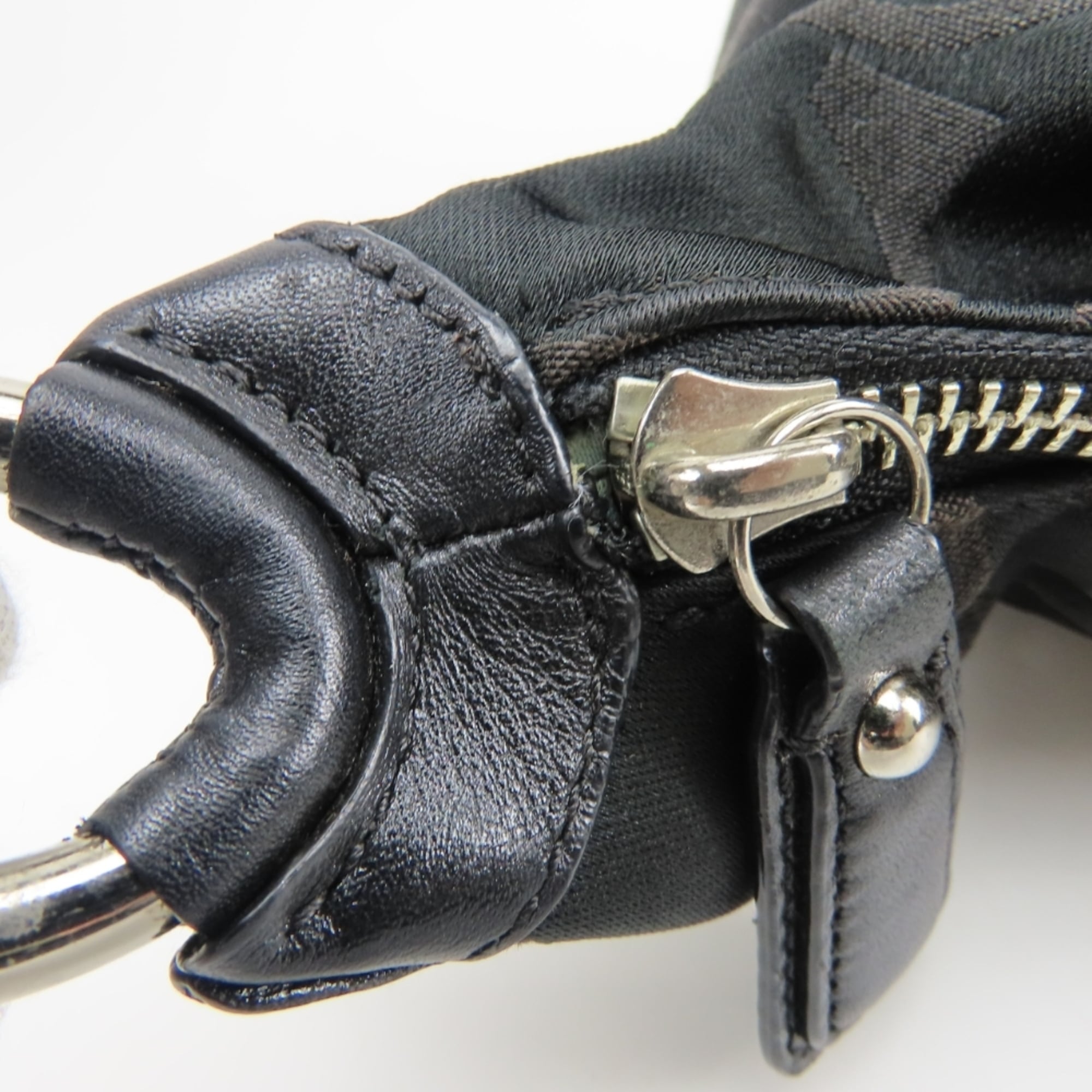 Coach Black Signature Line Shoulder Bag (Pre-Owned)