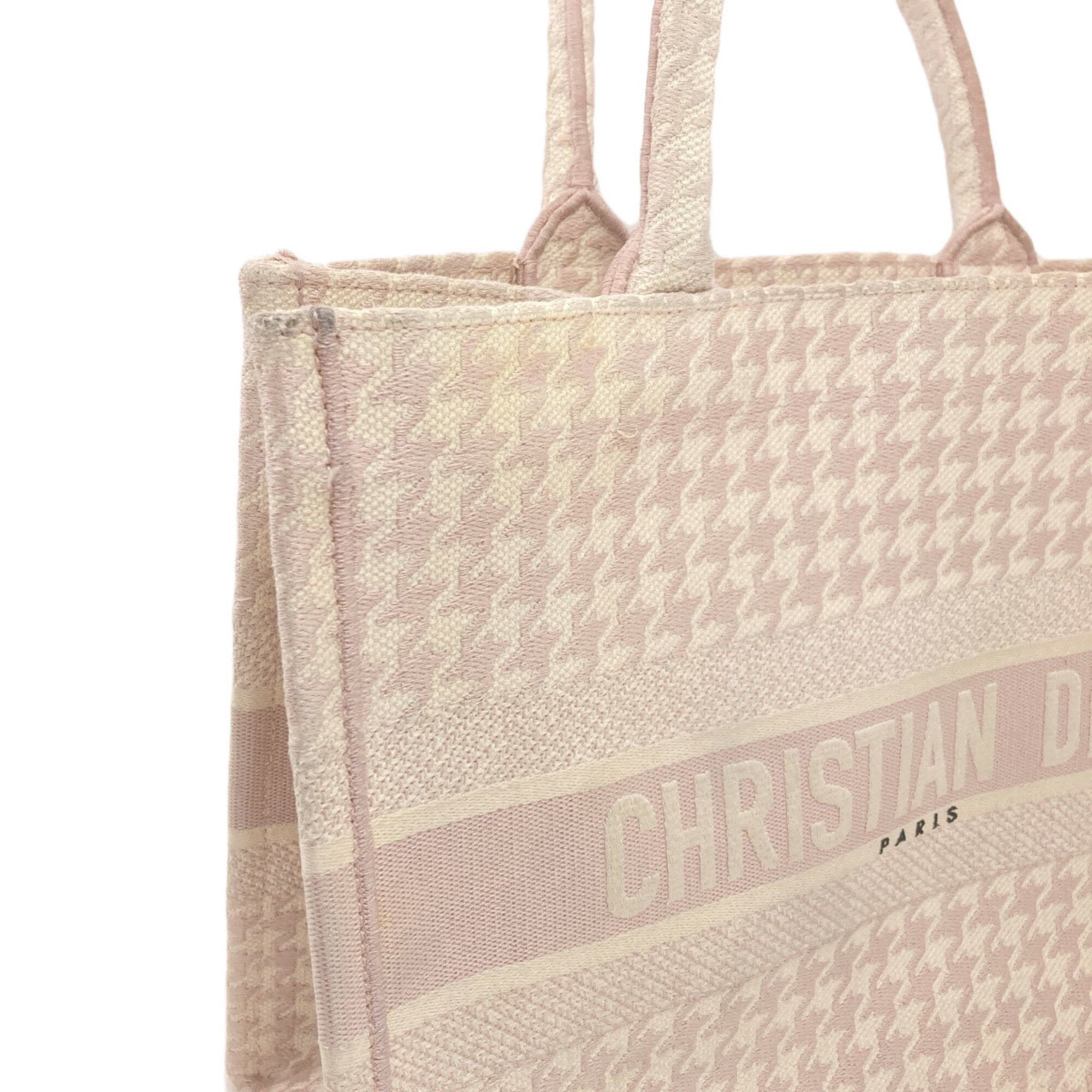 Christian Dior Pink Canvas Tote Bag (Pre-Owned)